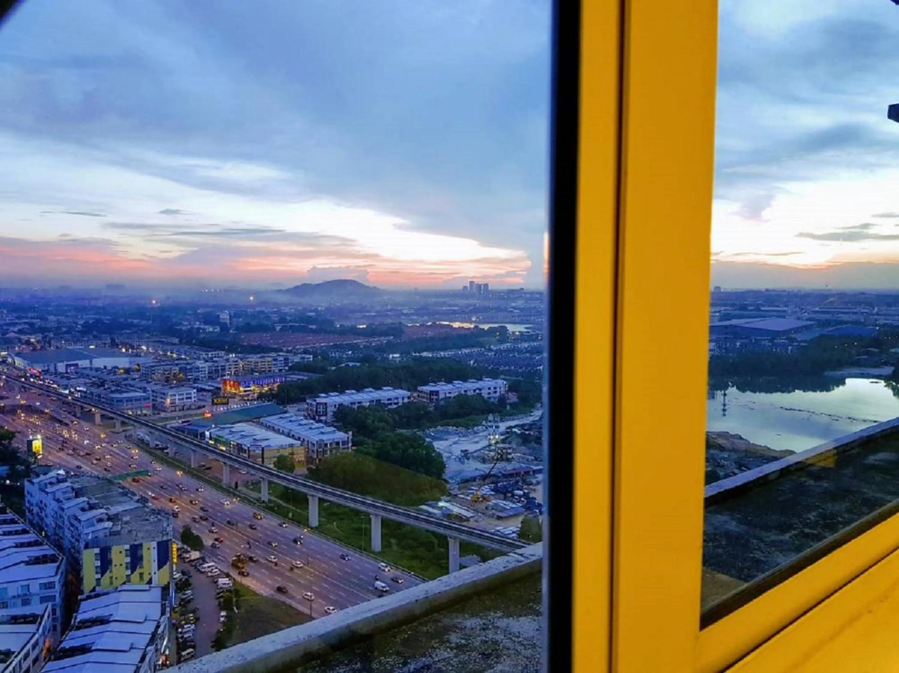 City view in Skypod Residence Puchong