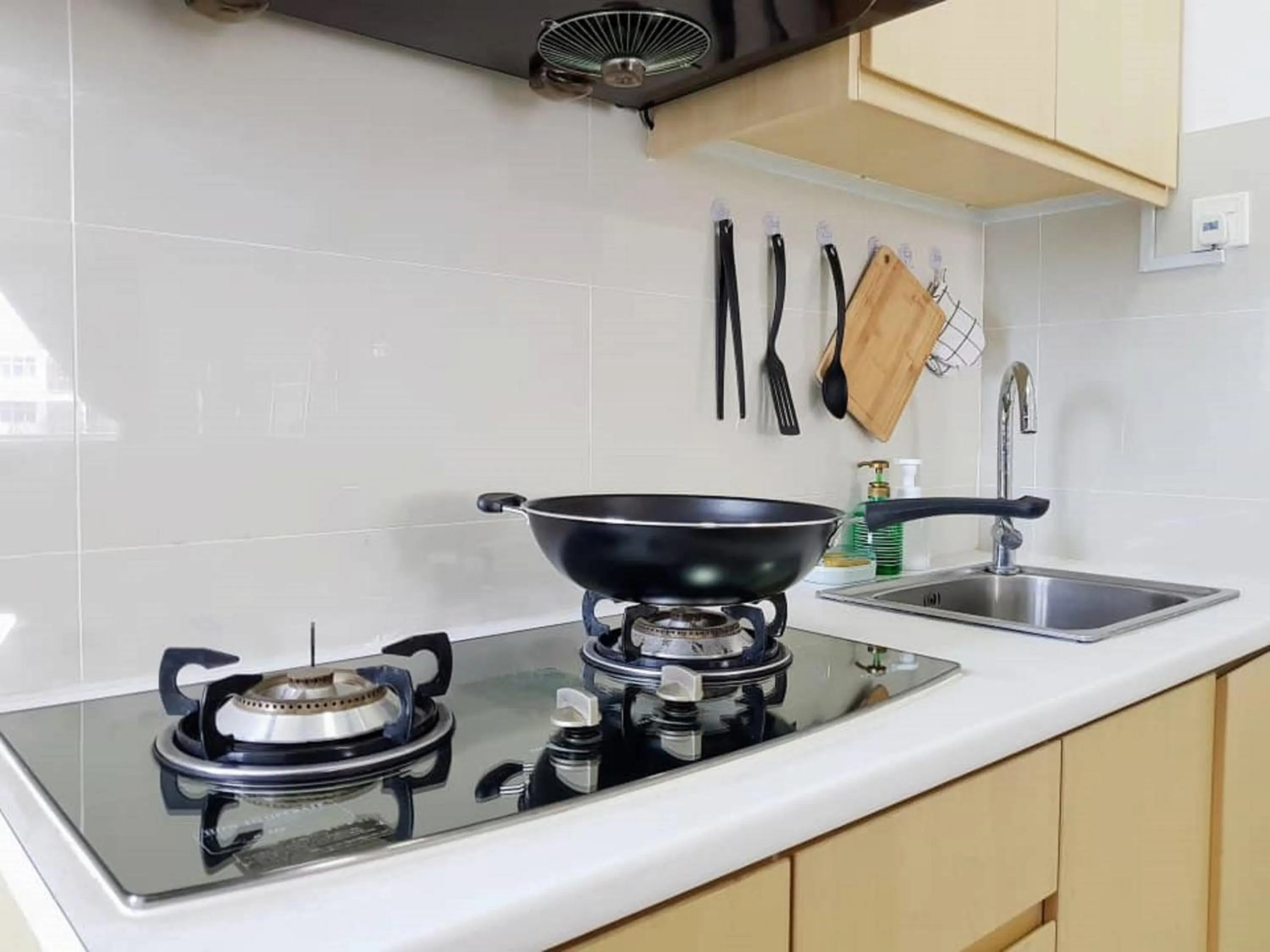 Kitchen or kitchenette in Skypod Residence Puchong