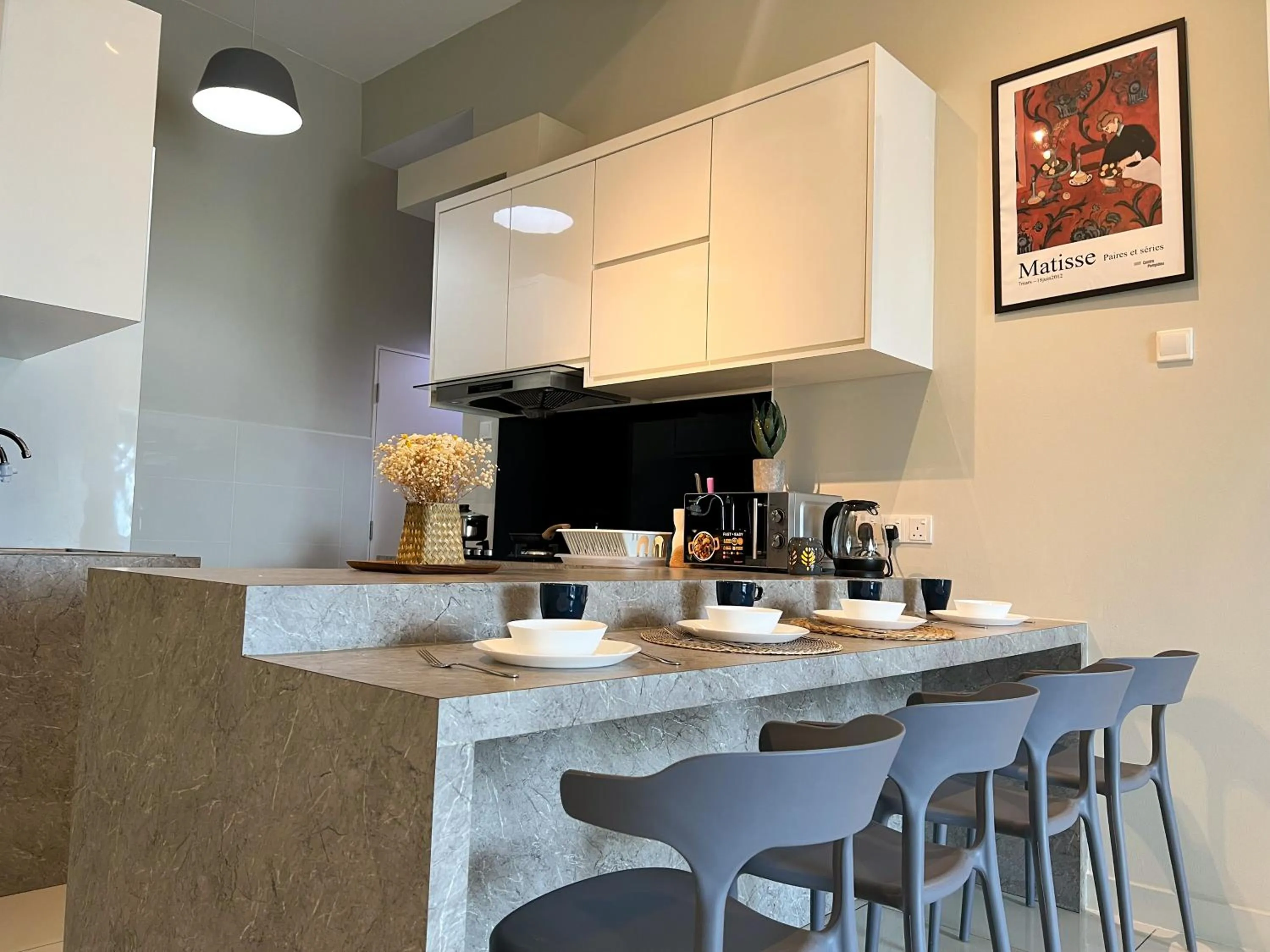 Kitchen or kitchenette in Skypod Residence Puchong