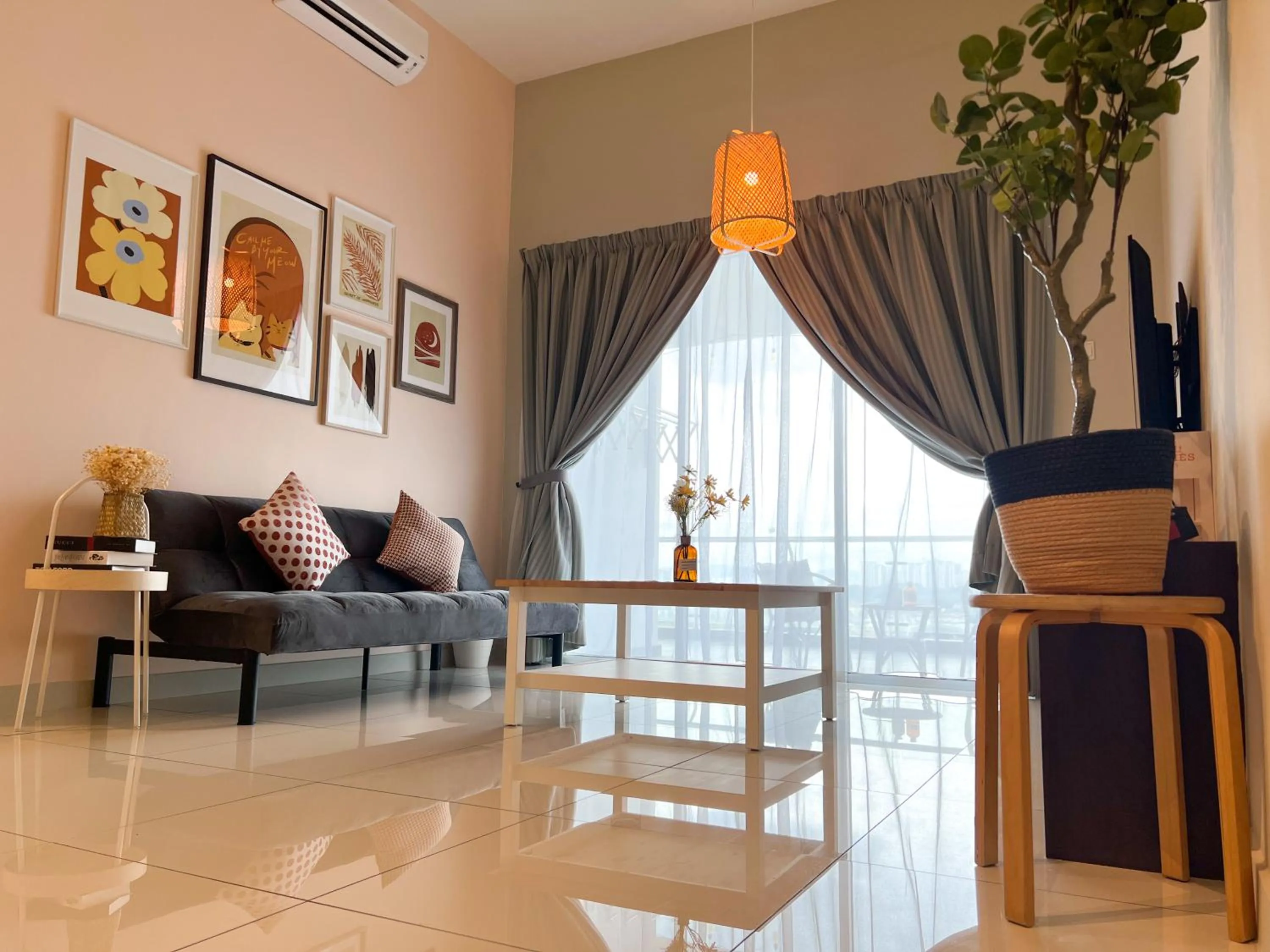Living room in Skypod Residence Puchong