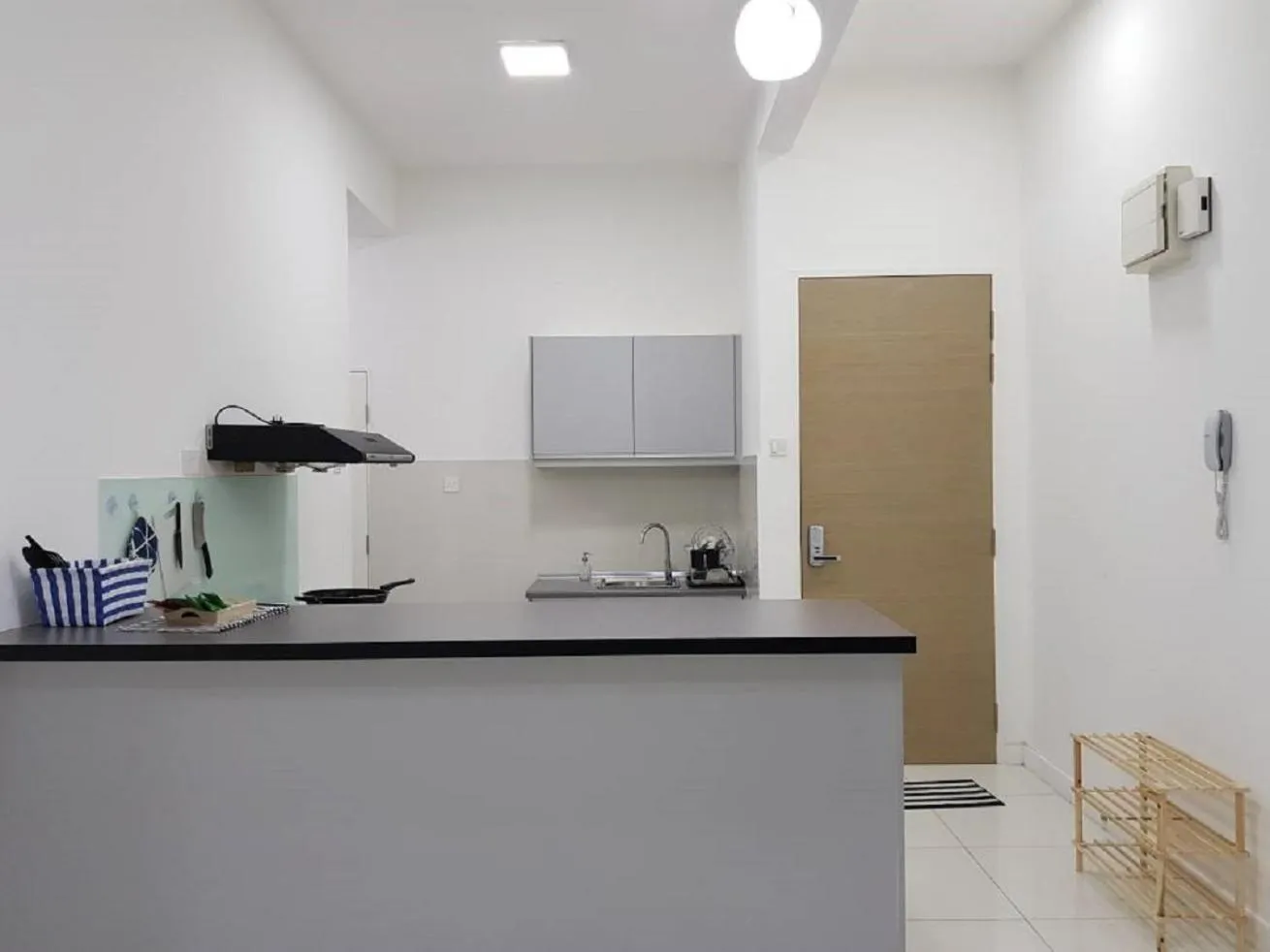 Kitchen or kitchenette in Skypod Residence Puchong