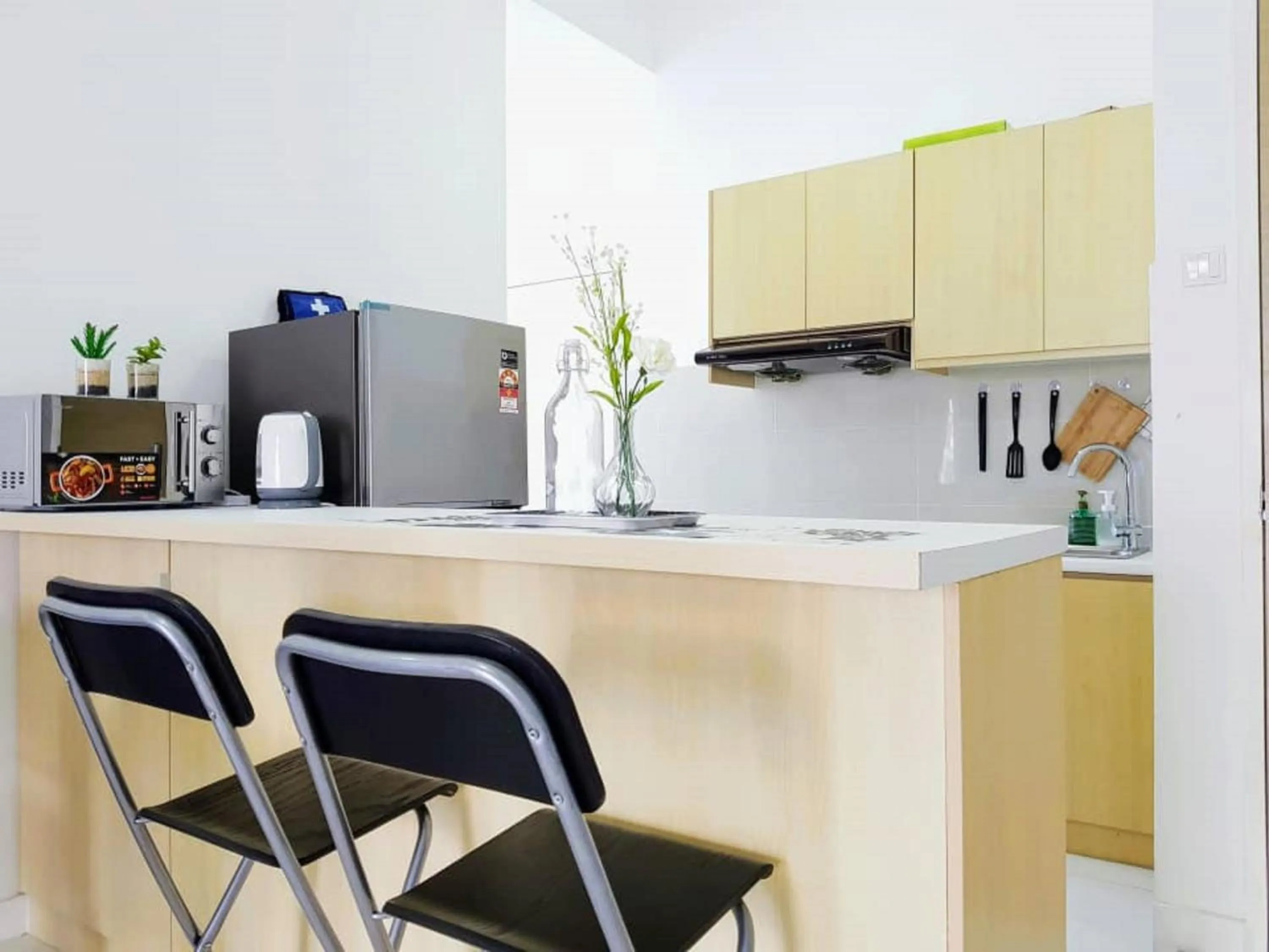 Kitchen or kitchenette in Skypod Residence Puchong