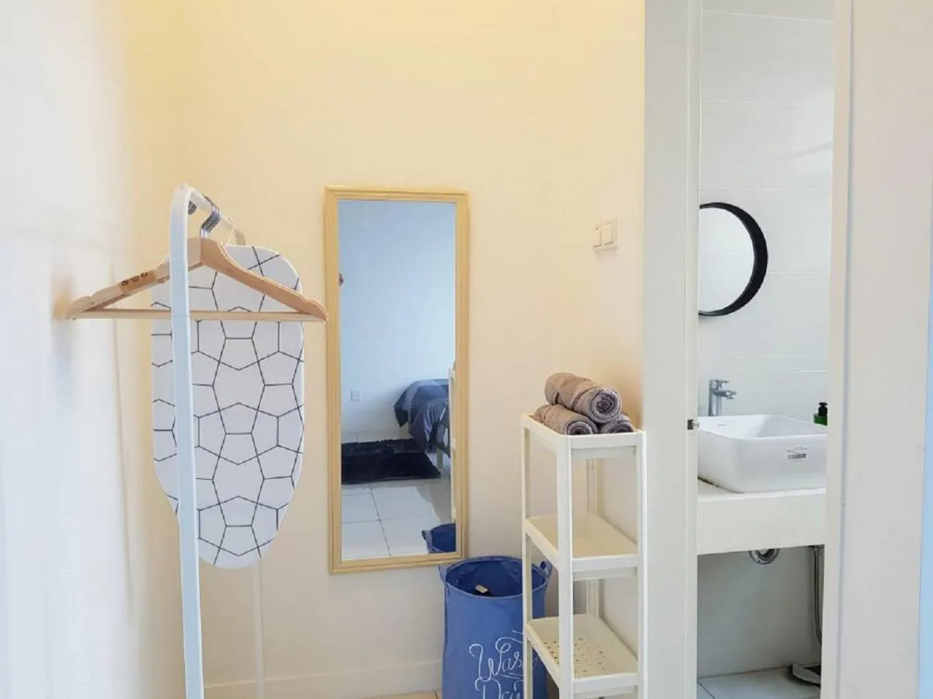 Bathroom, Bed in Skypod Residence Puchong