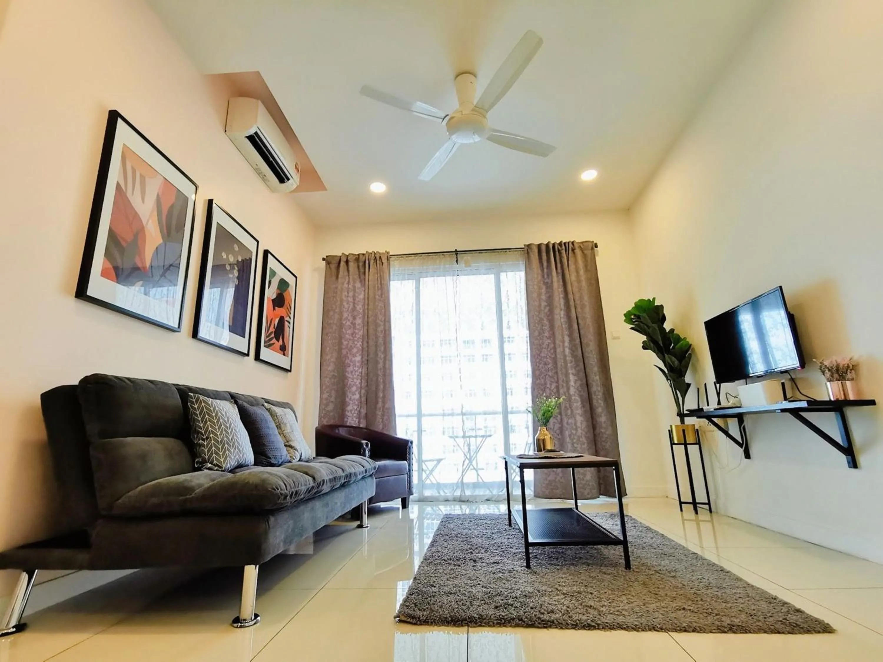 Living room in Skypod Residence Puchong