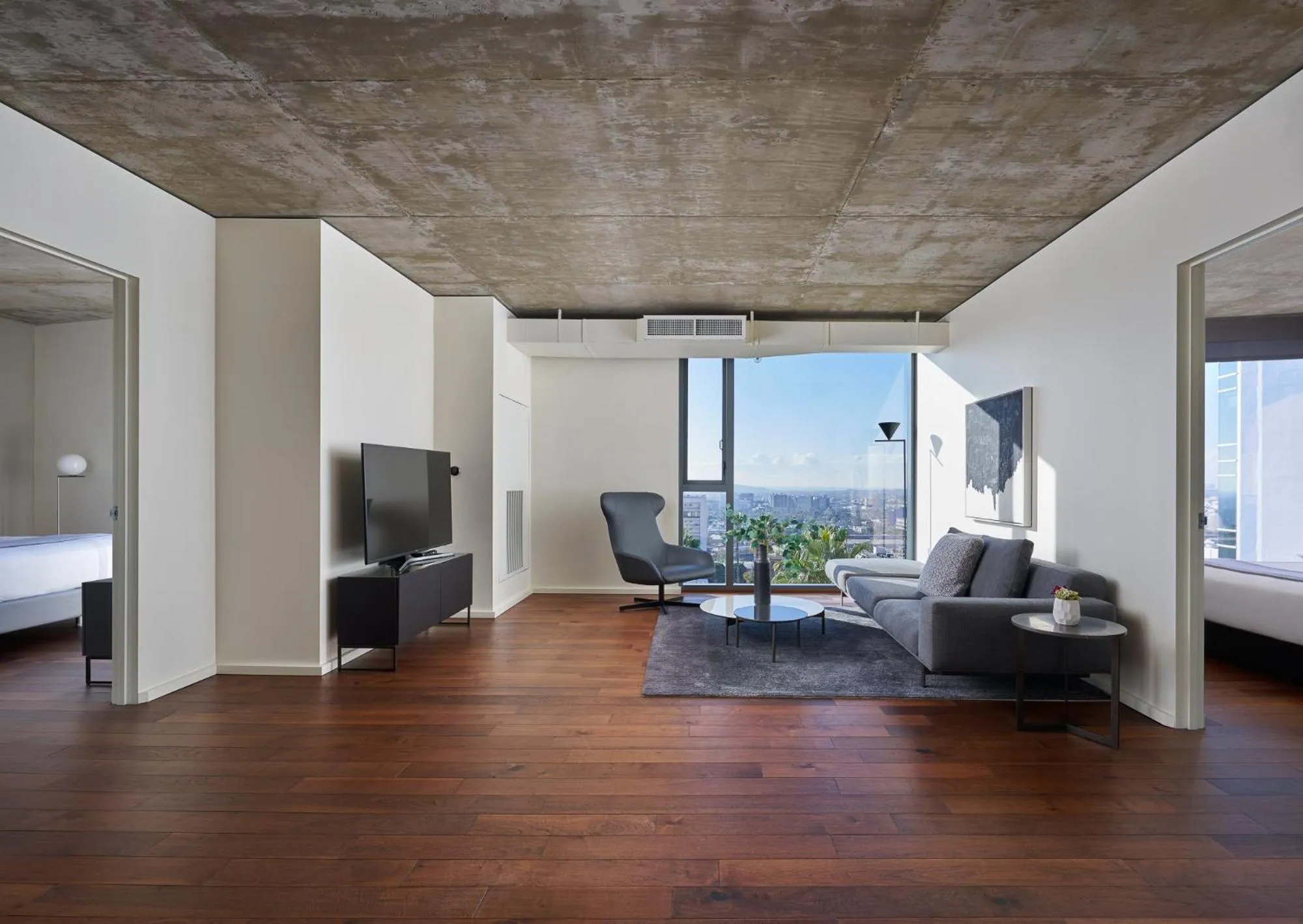 Seating area in AKA West Hollywood