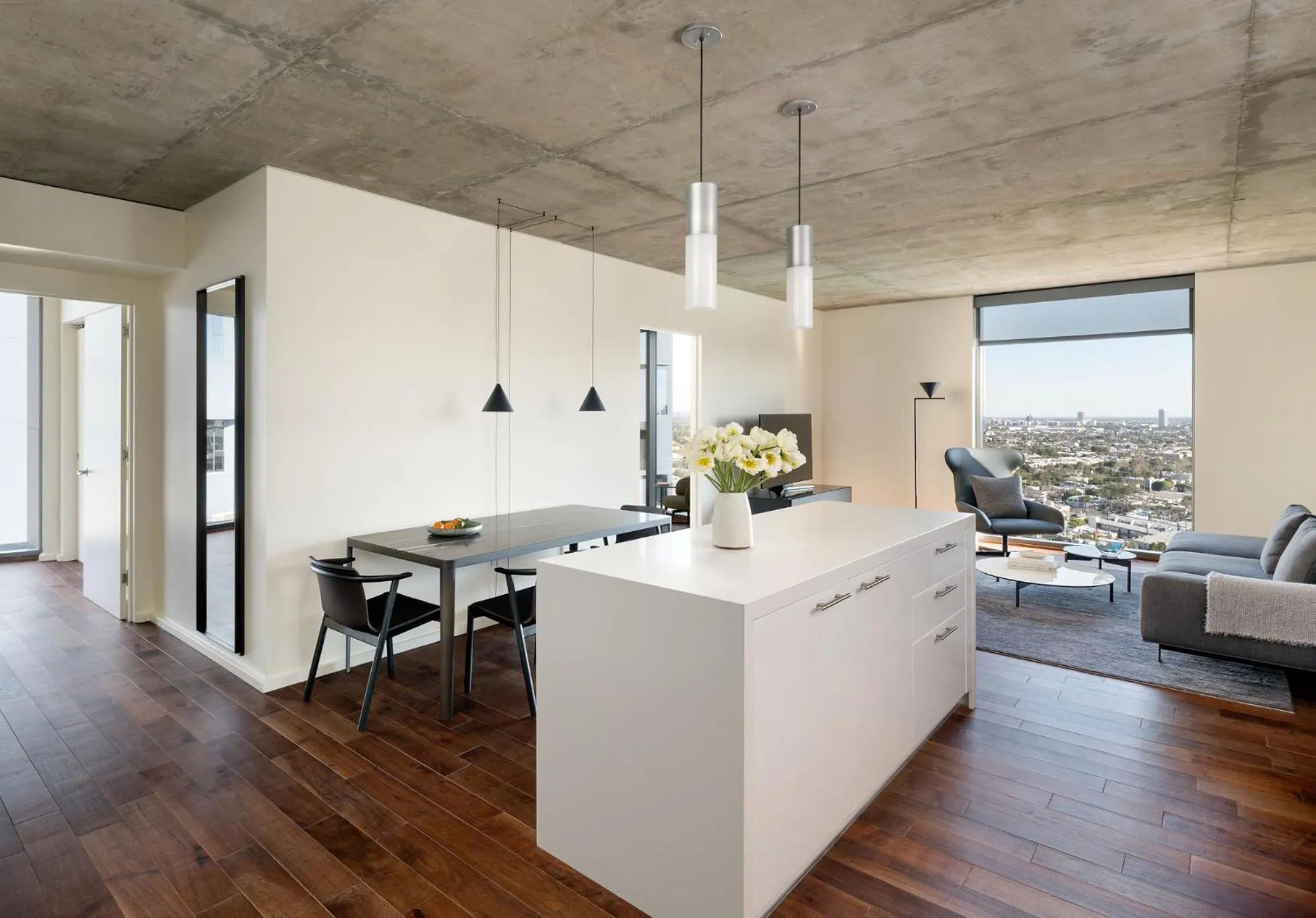 Dining area in AKA West Hollywood