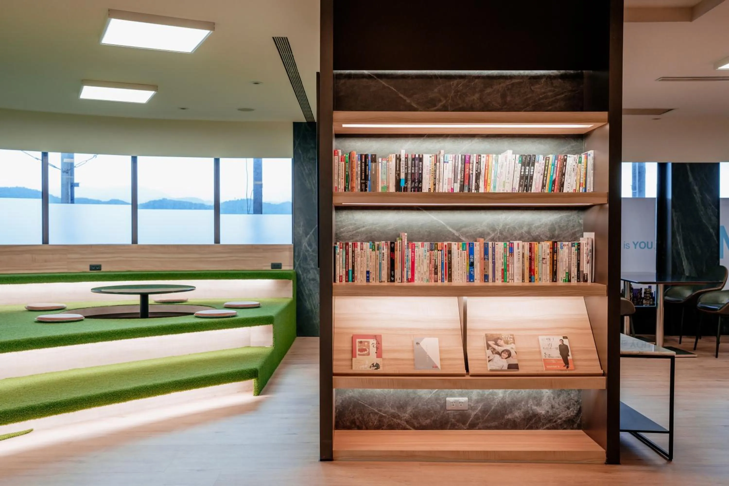 Library, Bed in Hub Hotel - Songshan Airport Branch