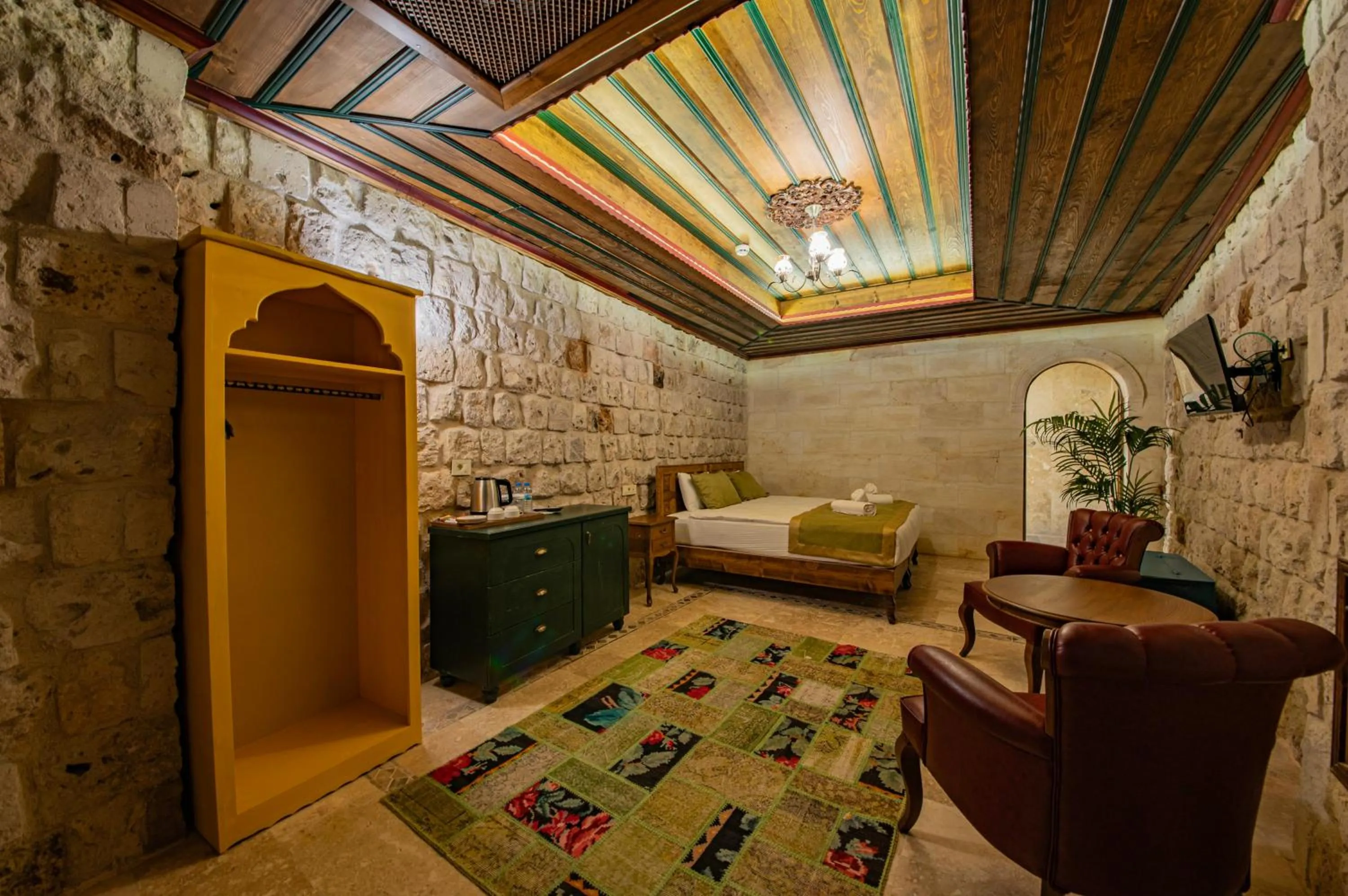 Photo of the whole room, Bed in Sobek Stone House Cappadocia