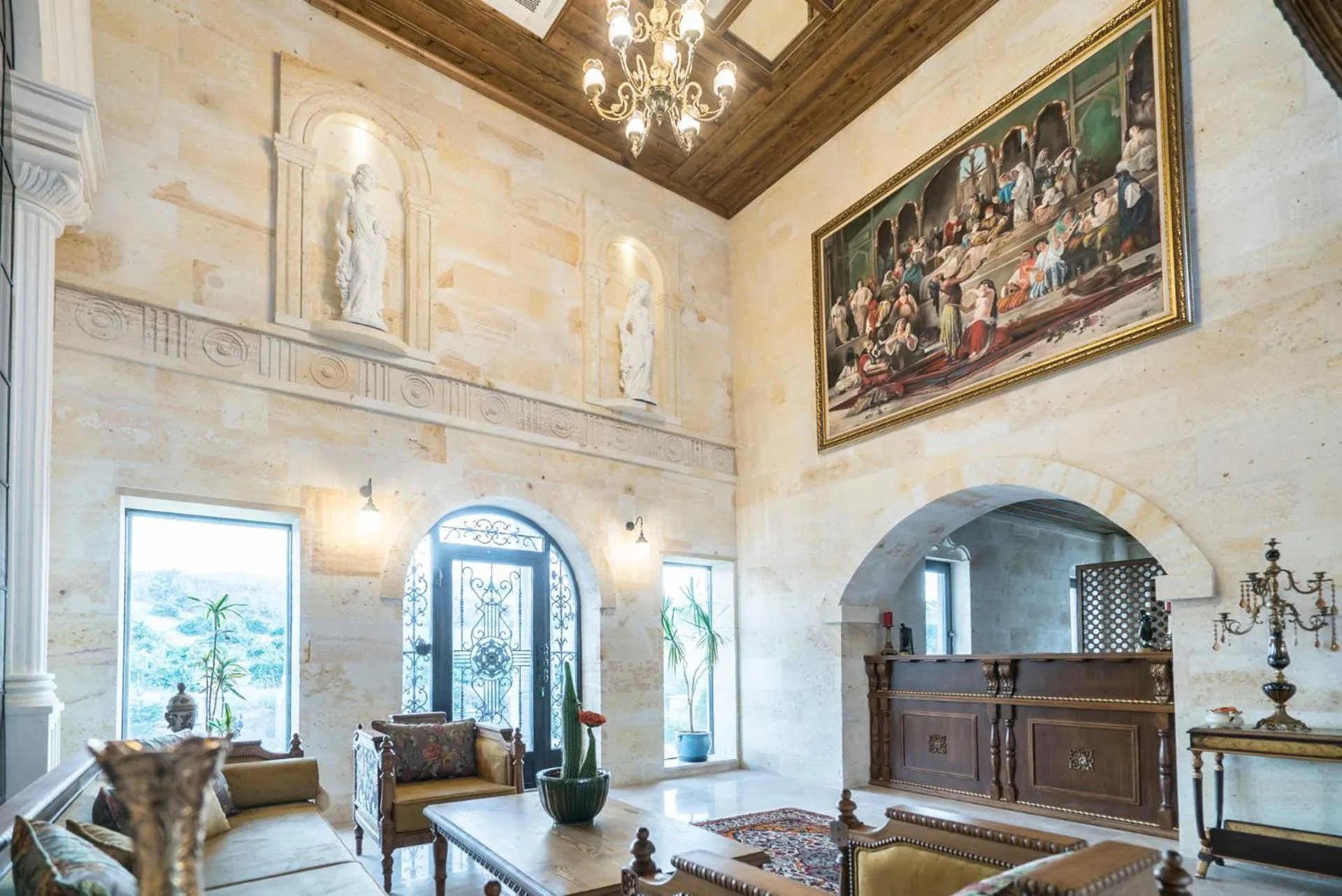 Lobby or reception in Sobek Stone House Cappadocia
