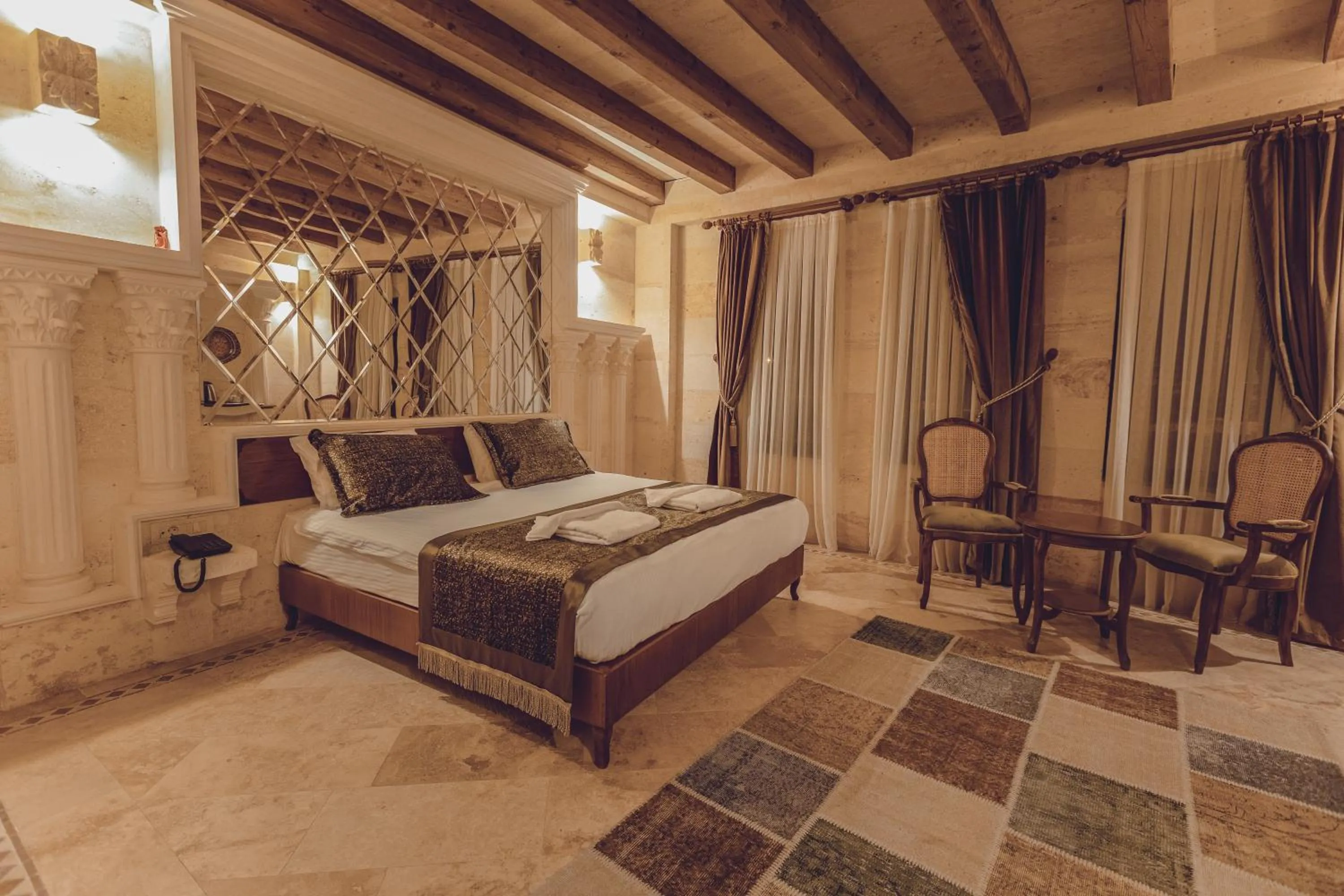 Bathroom, Bed in Sobek Stone House Cappadocia
