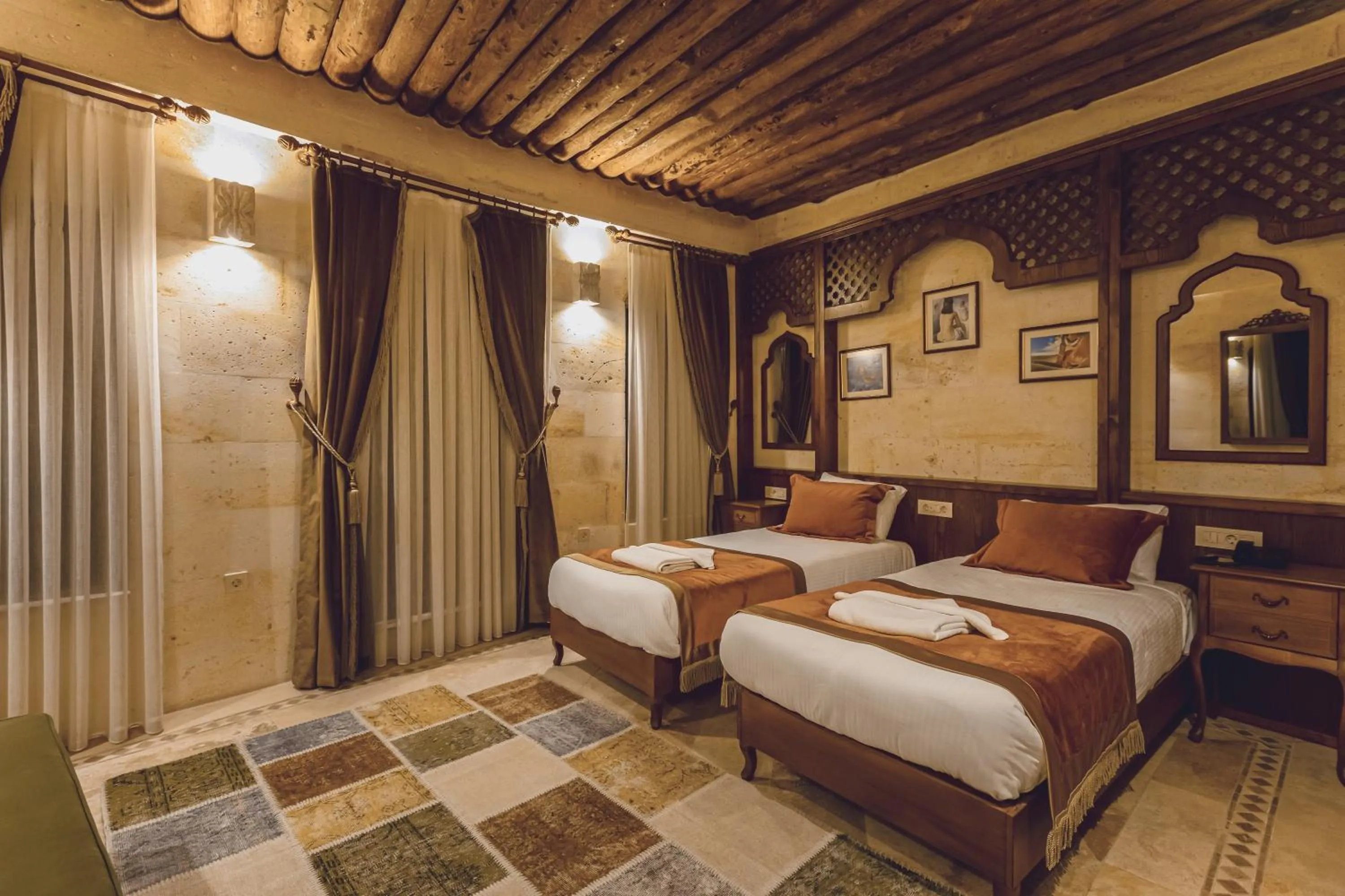 Photo of the whole room, Bed in Sobek Stone House Cappadocia