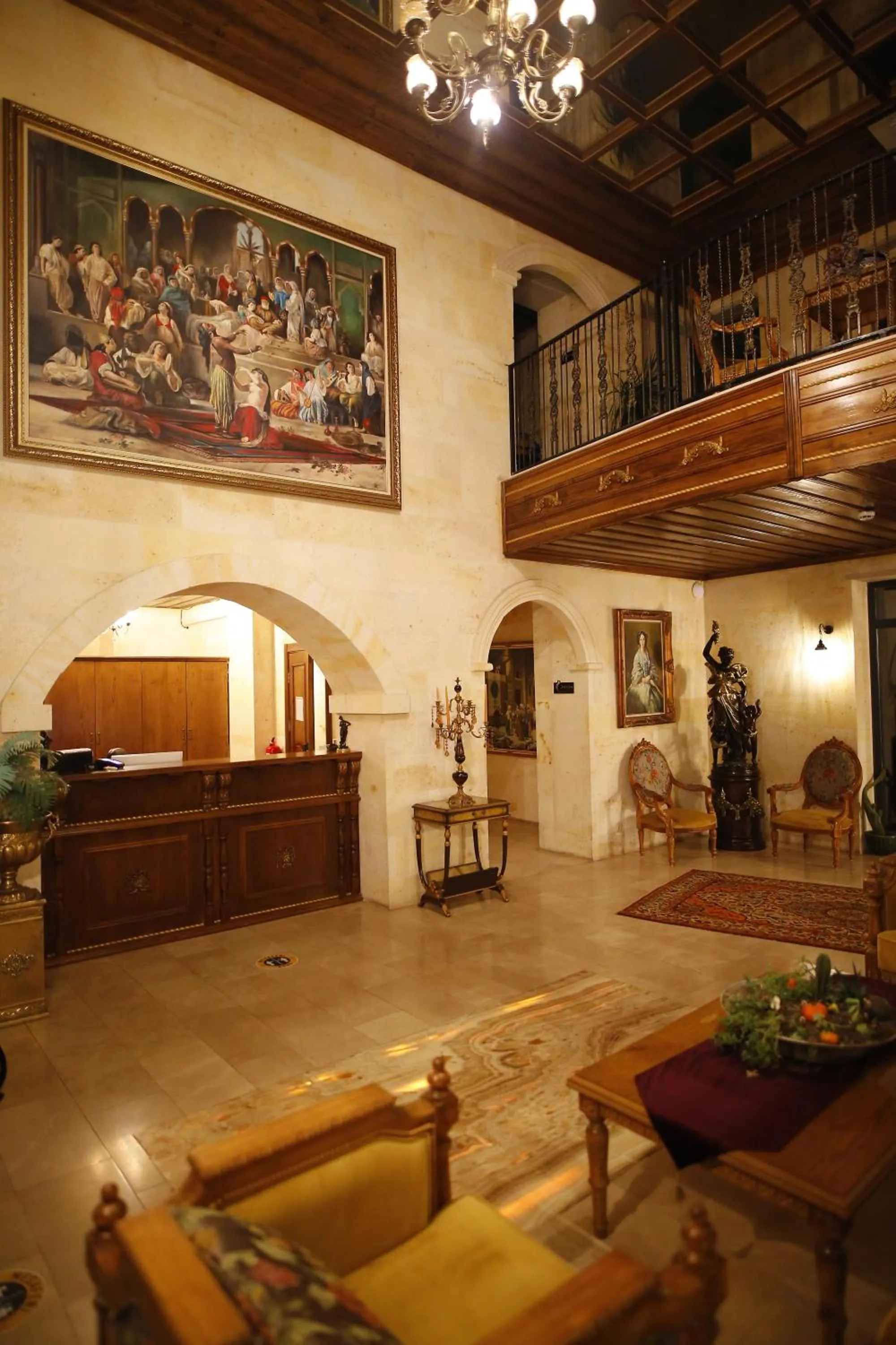 Lobby or reception in Sobek Stone House Cappadocia