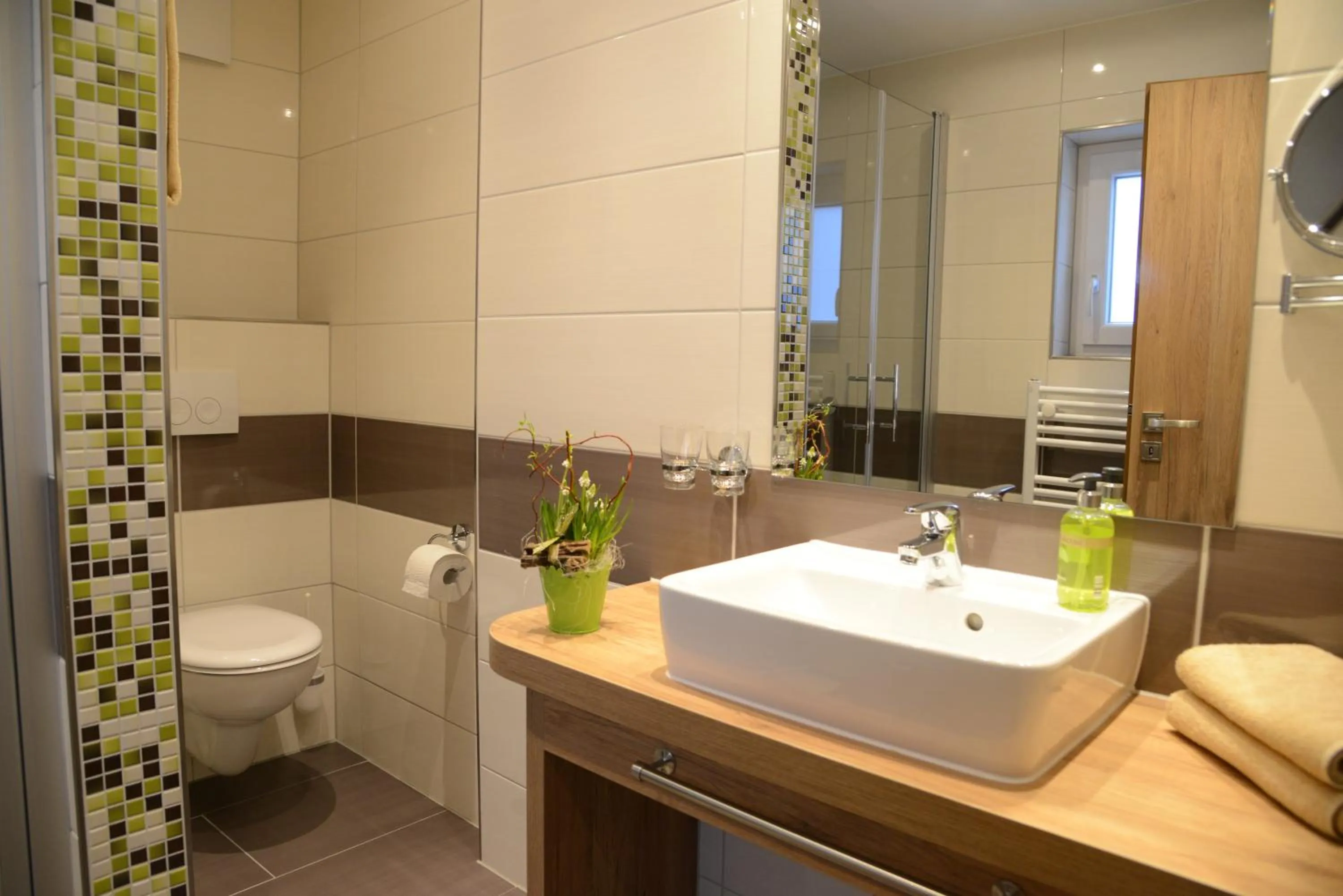 Shower in Weinhaus Gräfen