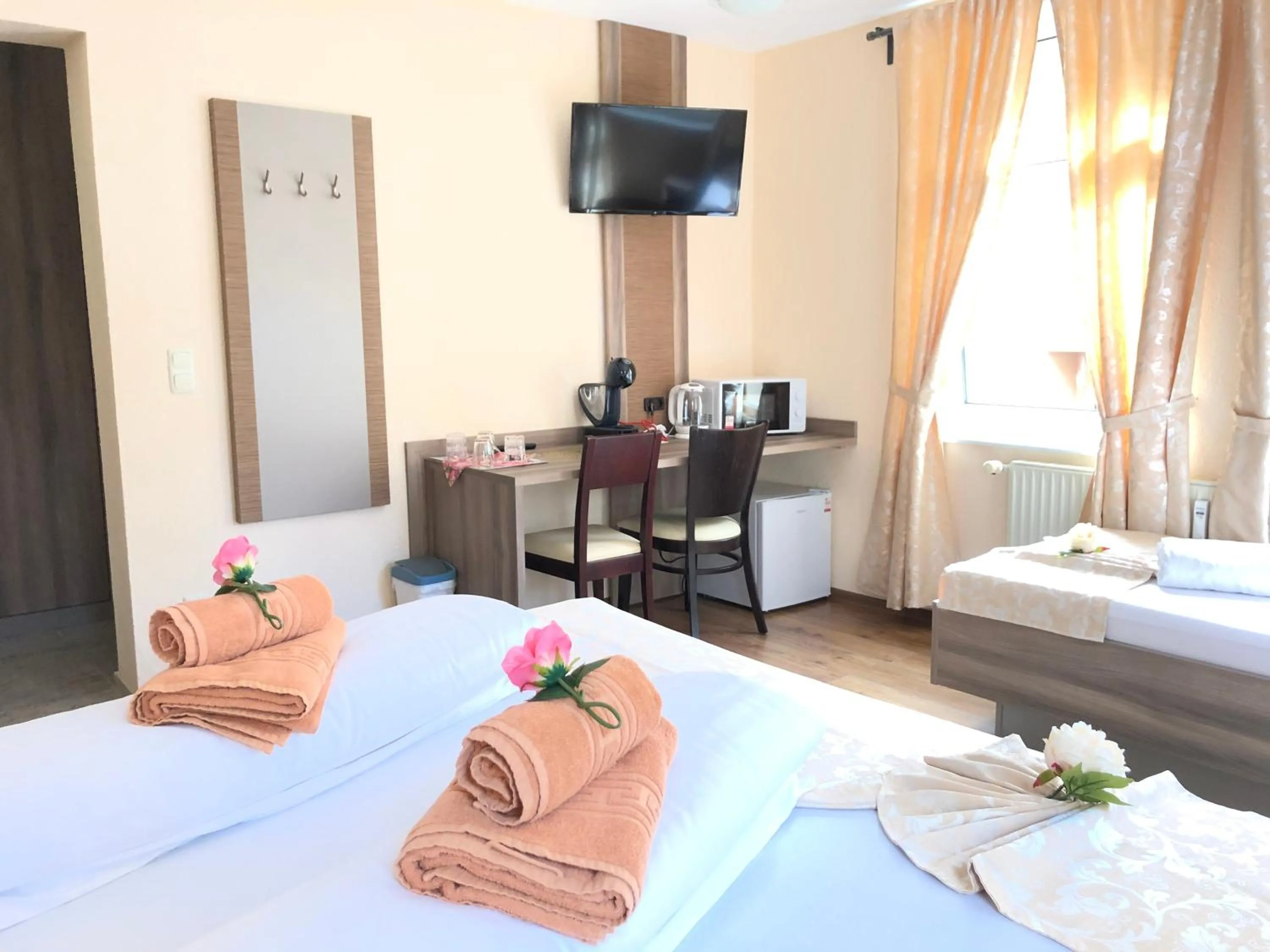 Bed in Pension Goldenes Vogtland