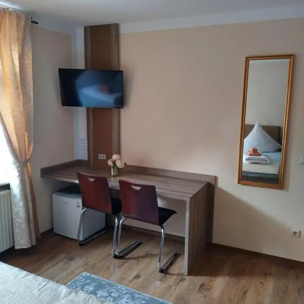 Bed in Pension Goldenes Vogtland