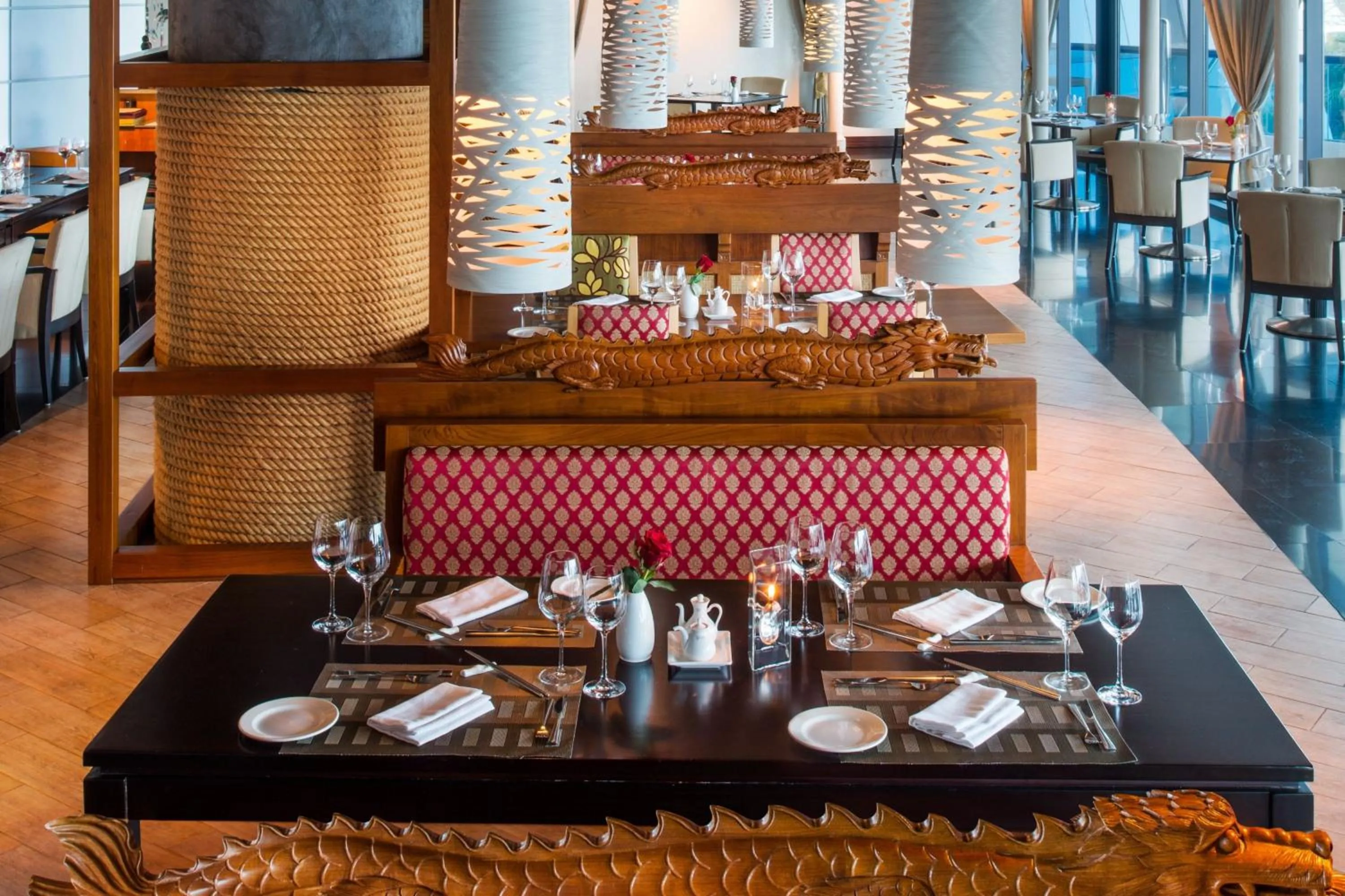 Restaurant/places to eat in Le Meridien Al Aqah Beach Resort