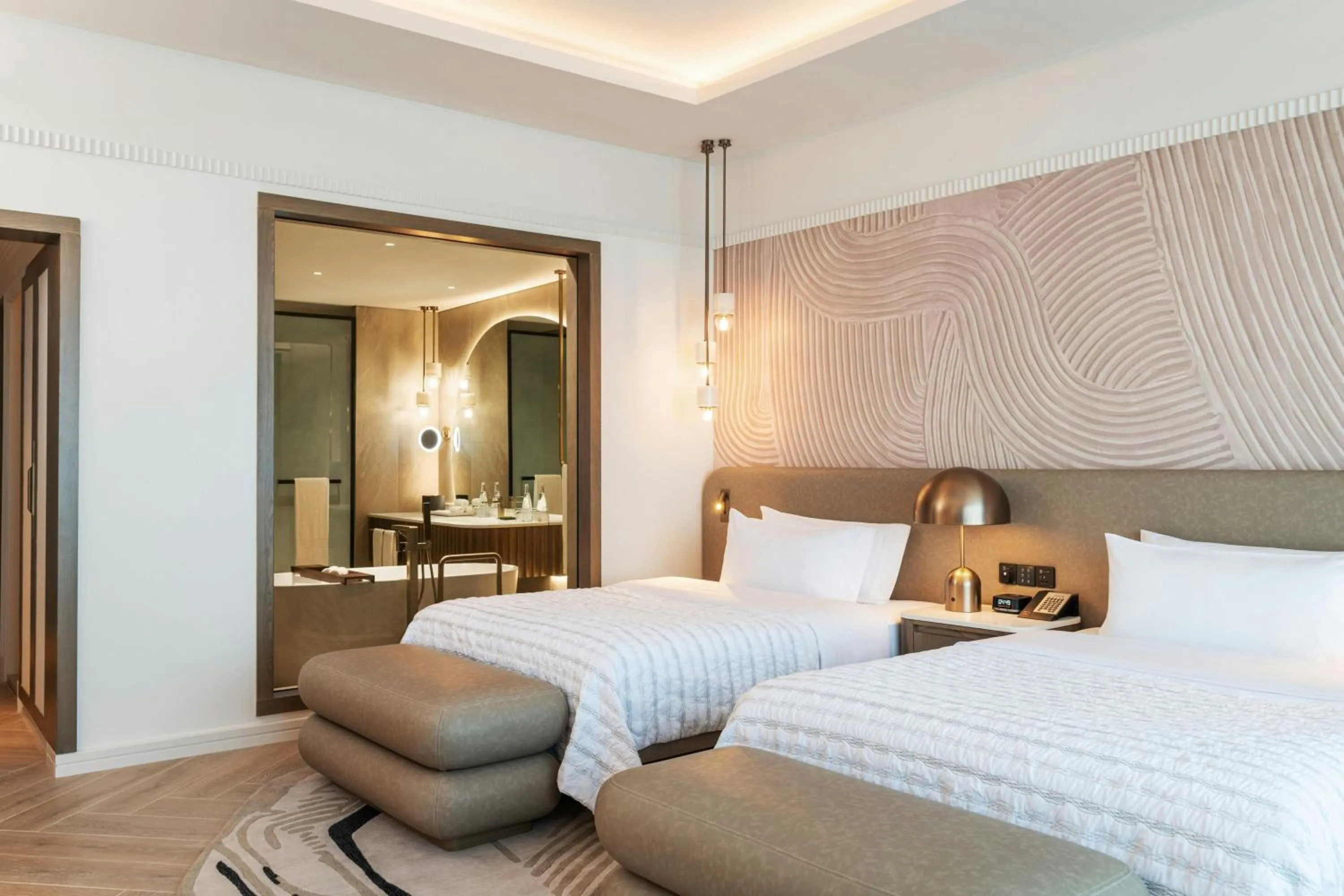 Photo of the whole room, Bed in Le Meridien Al Aqah Beach Resort