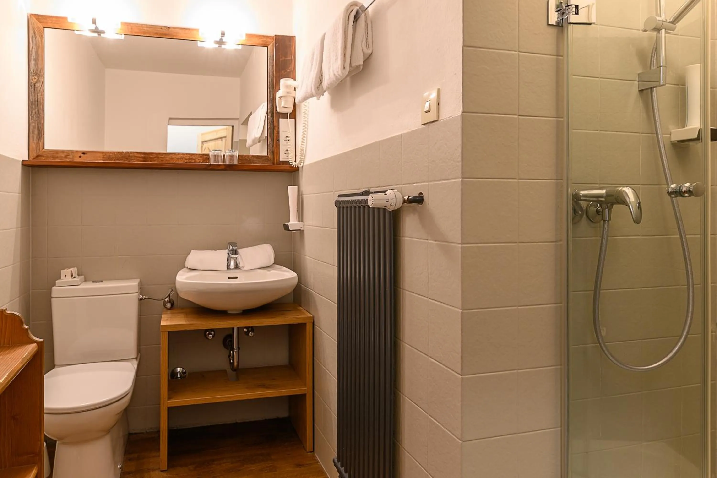 Shower in Hotel Alpensonne