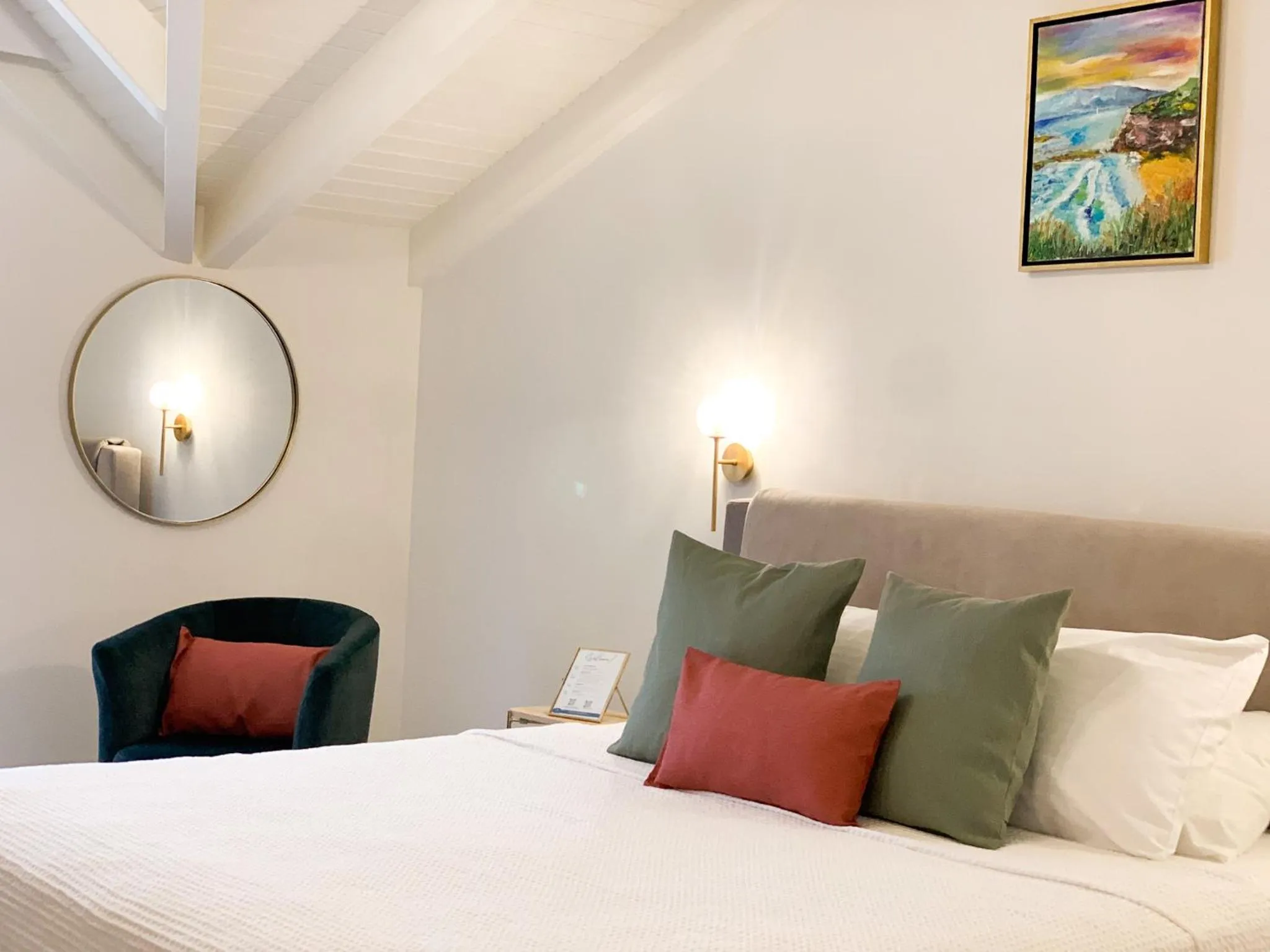 Bed in Rouchotas Apartments