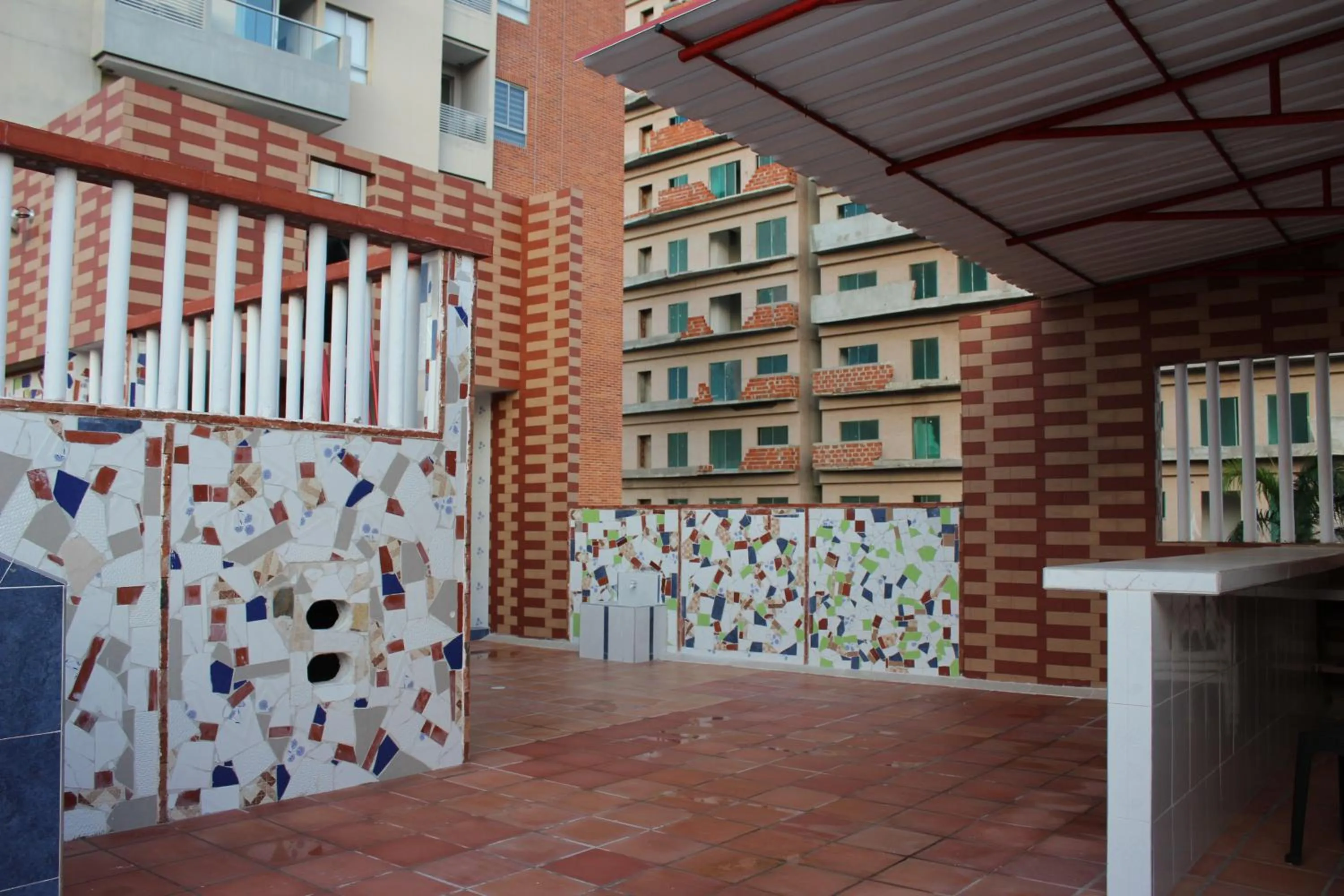 Patio in Villa Santos Apartaestudios