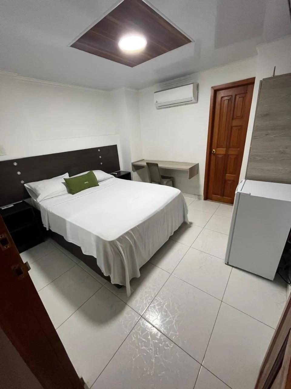 Bed in Villa Santos Apartaestudios