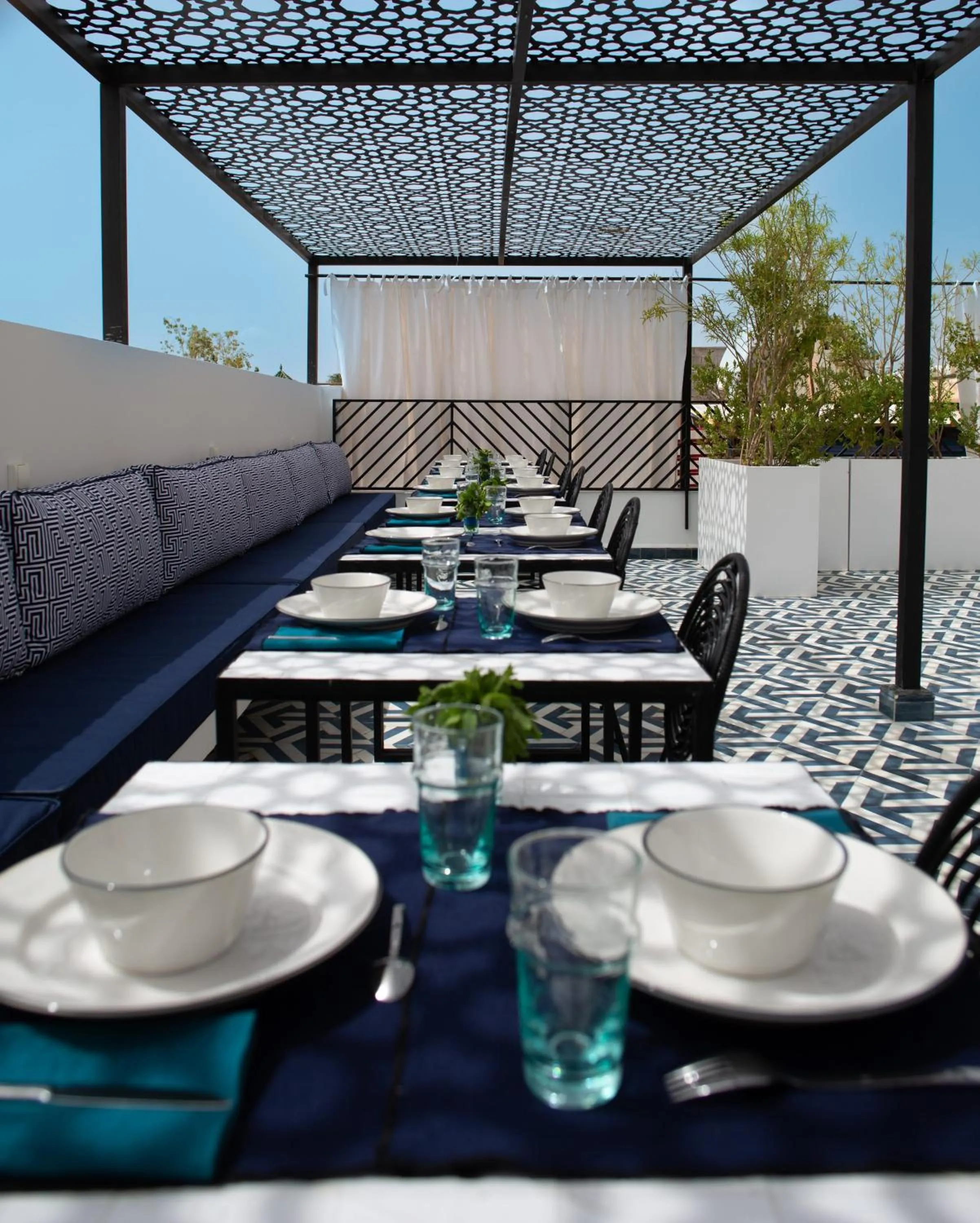 Patio in Le Pavillon de la Kasbah & SPA Marrakech