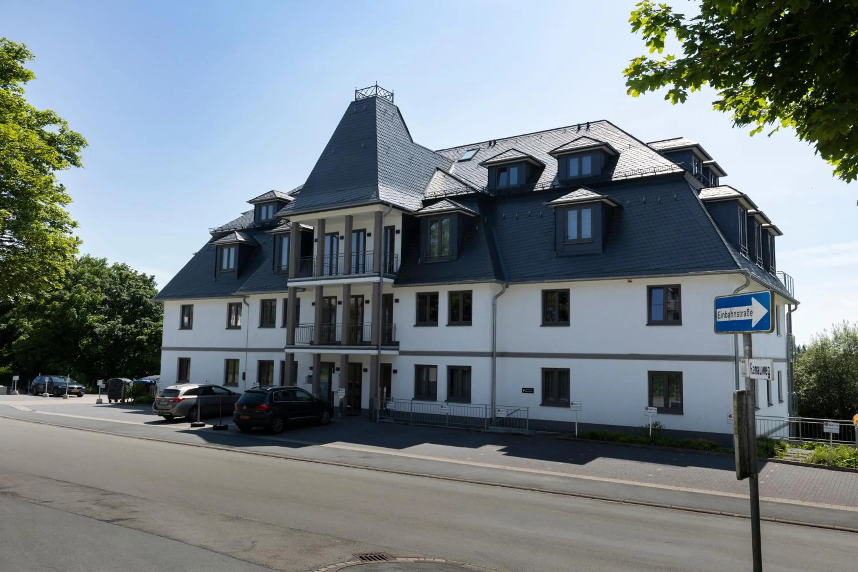 Property building in Astenblick Apartments Winterberg with sauna