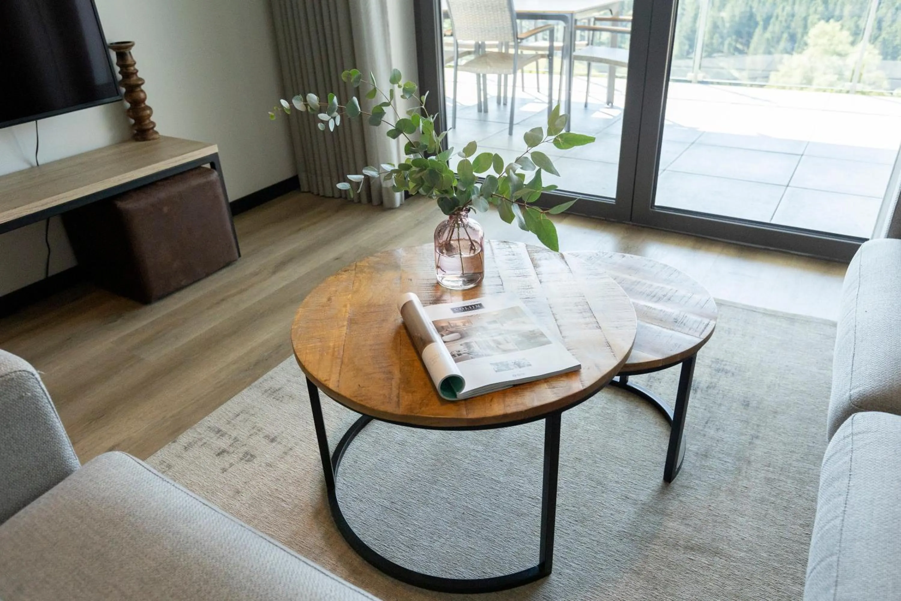 Seating area in Astenblick Apartments Winterberg with sauna