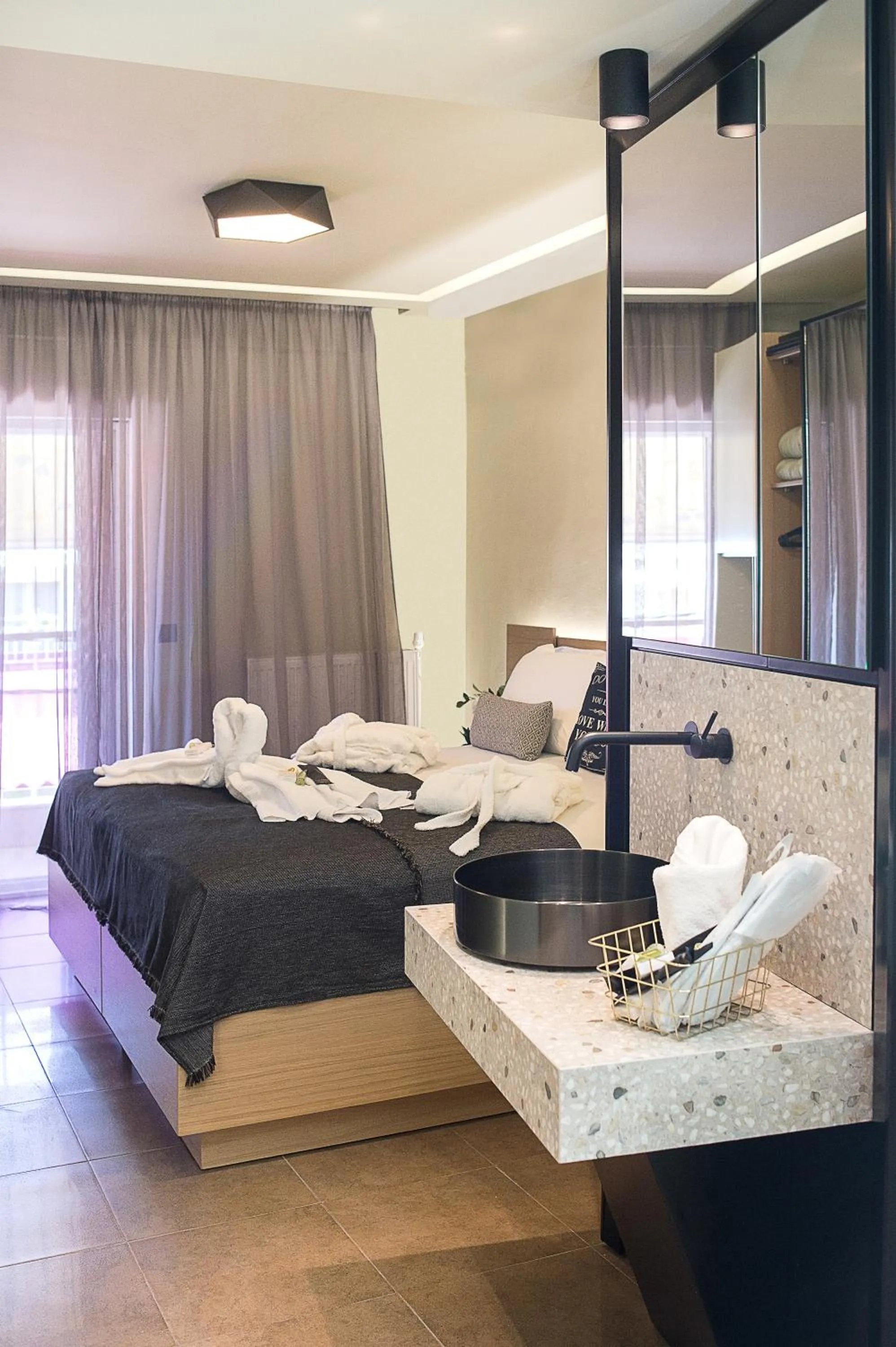 Bed in Hotel Pithari