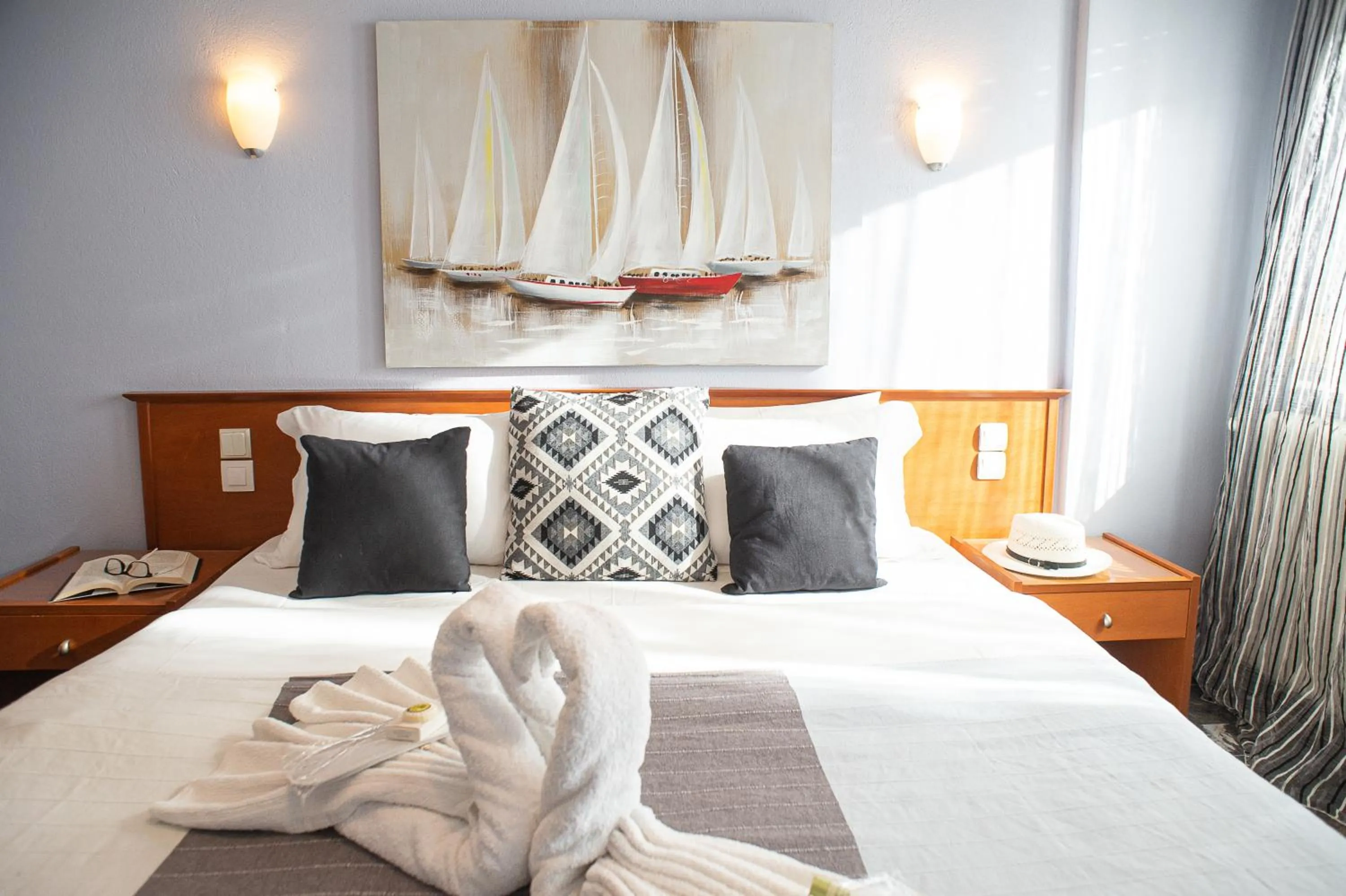 Bed in Hotel Pithari