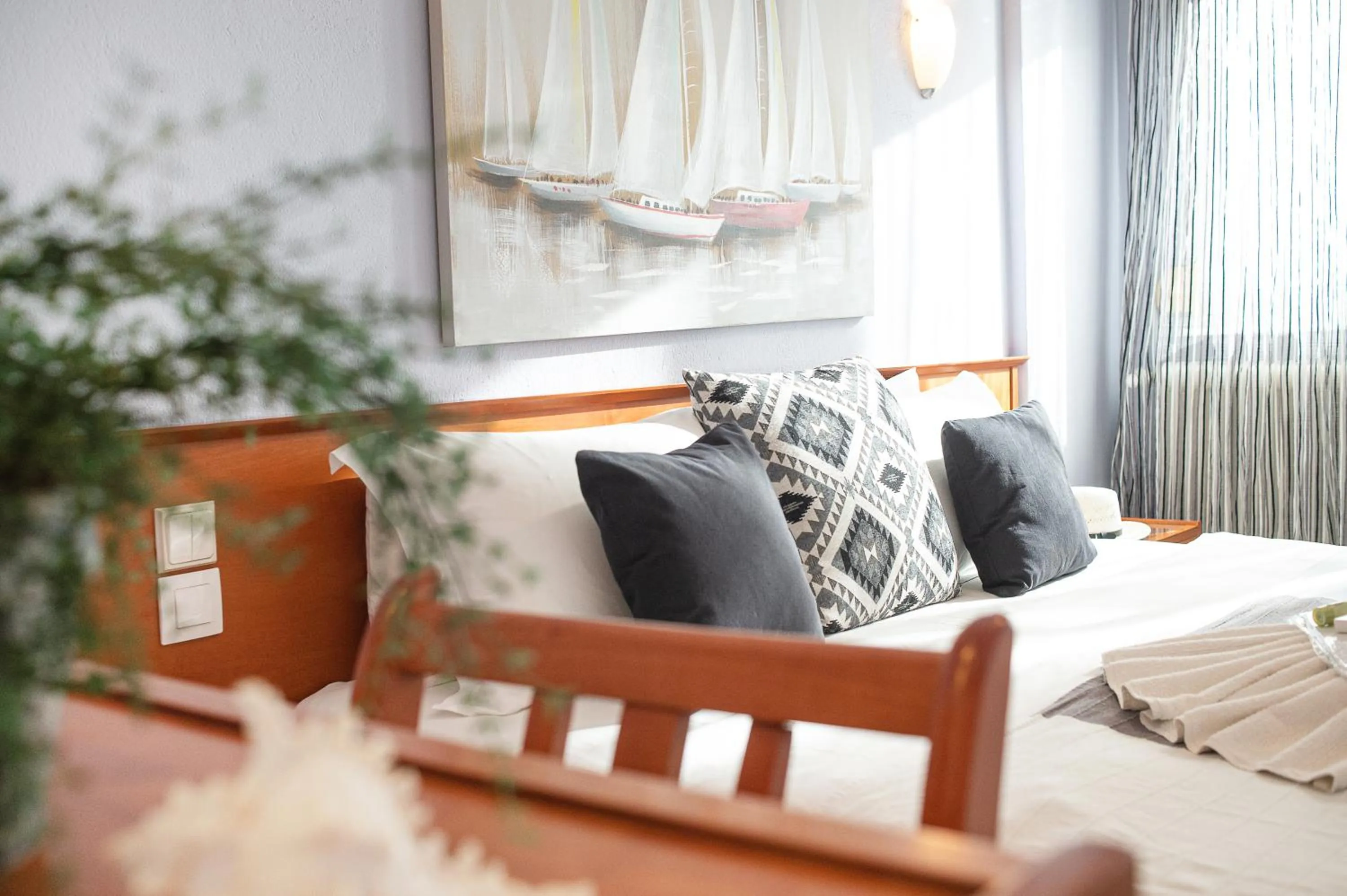 Bed in Hotel Pithari