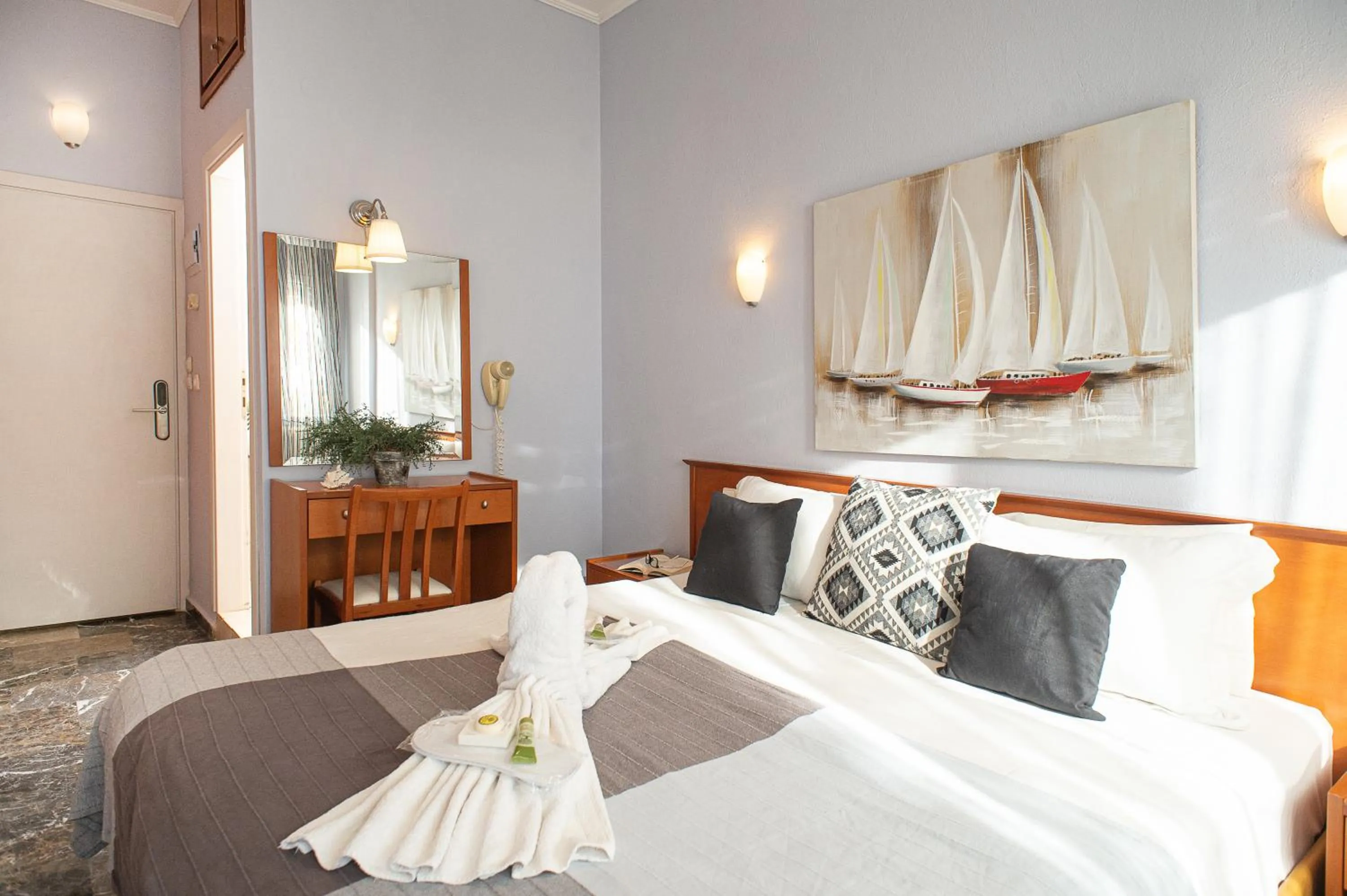 Bed in Hotel Pithari