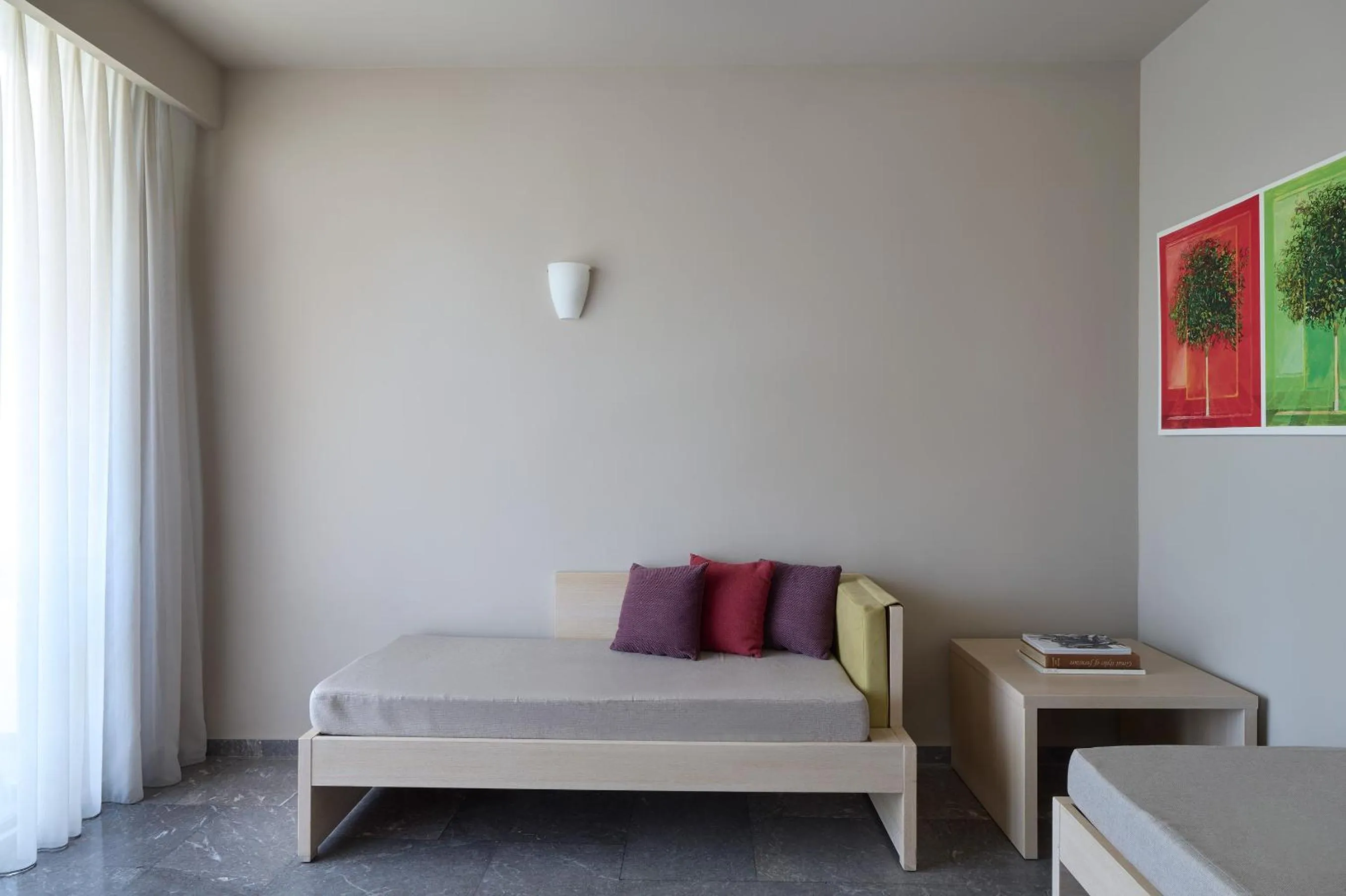 Living room, Bed in Atlantica Akti Zeus Hotel