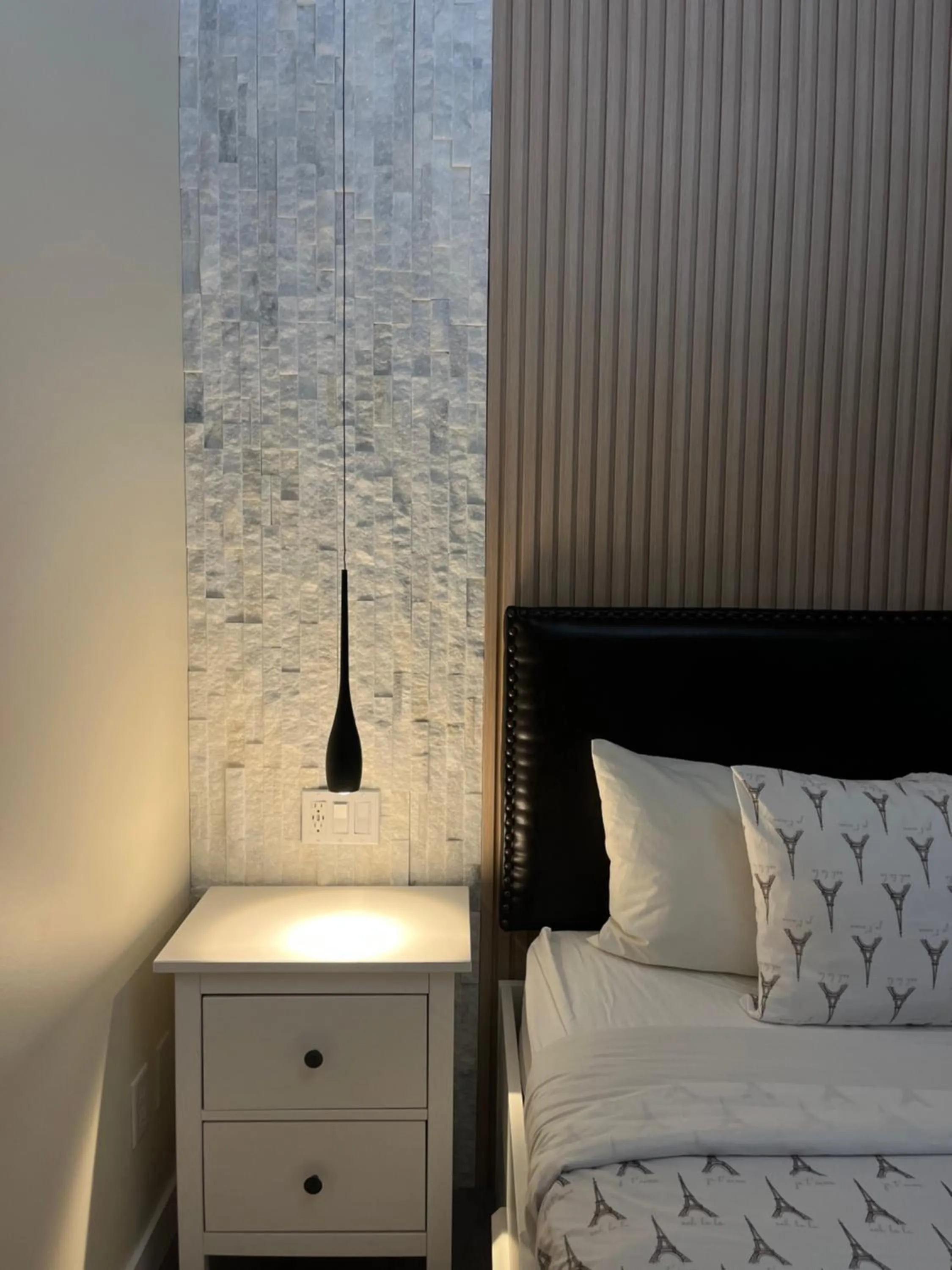 Bed in Banff Woods lodge