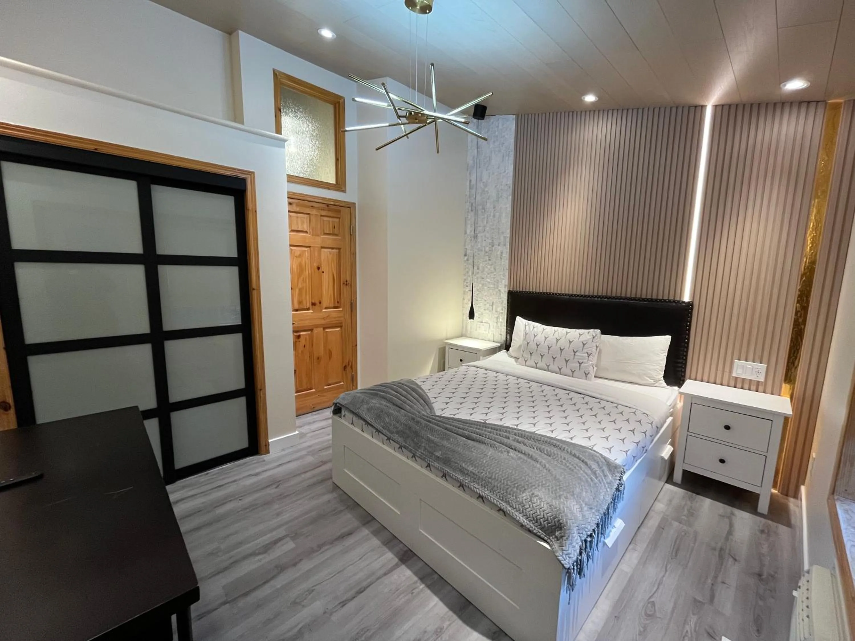 Bed in Banff Woods lodge