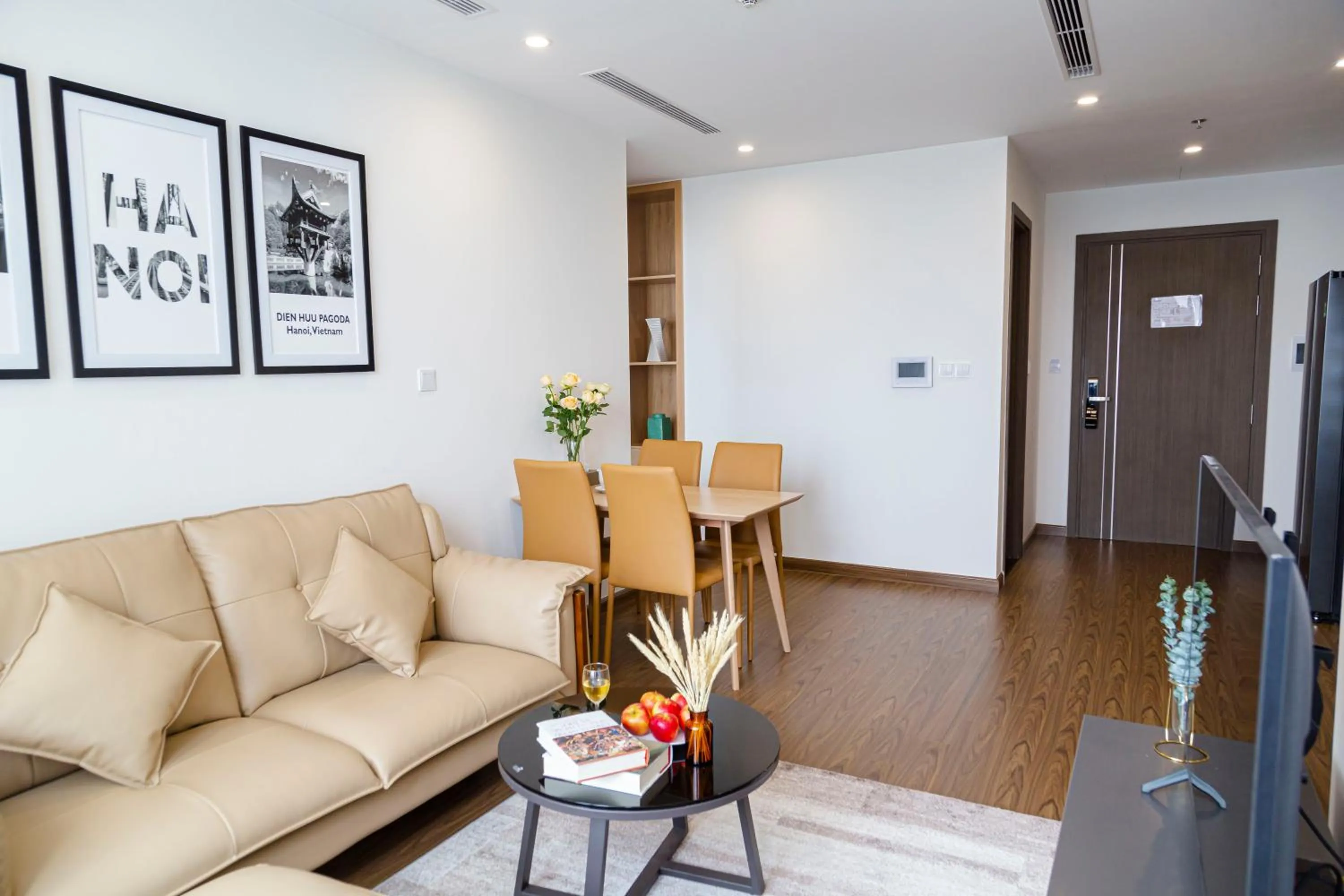 Living room in Aspaces Serviced Apartments - Vinhomes West Point