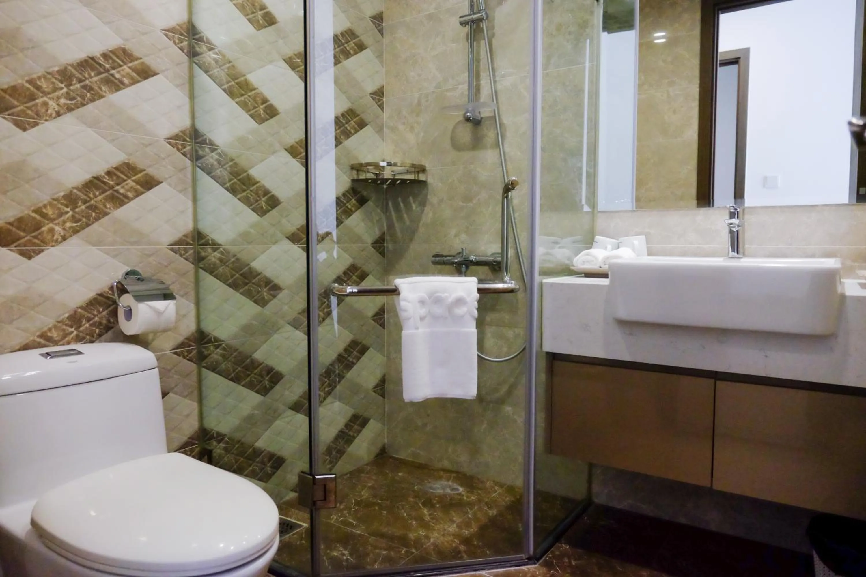 Shower in Aspaces Serviced Apartments - Vinhomes West Point