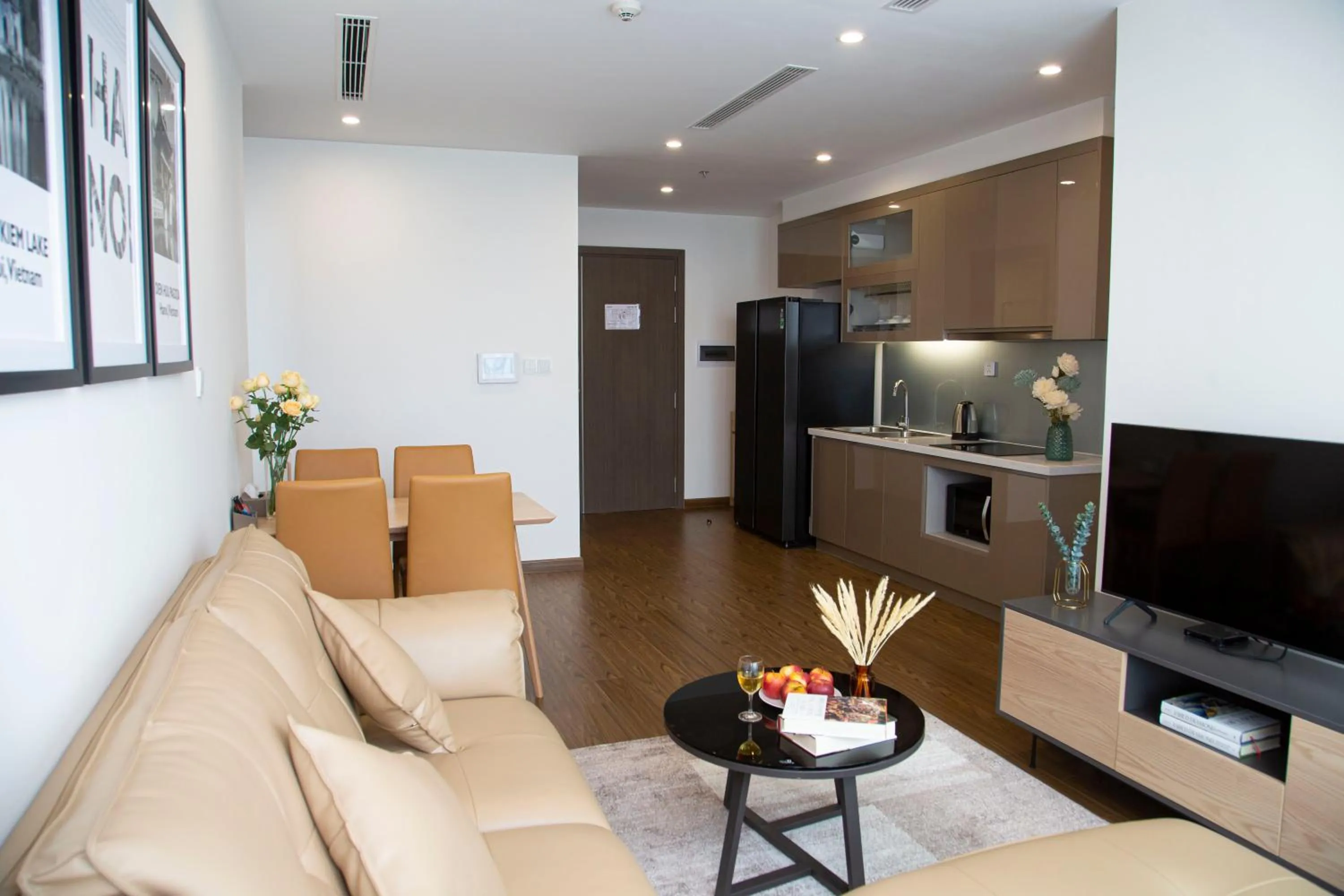 Living room in Aspaces Serviced Apartments - Vinhomes West Point