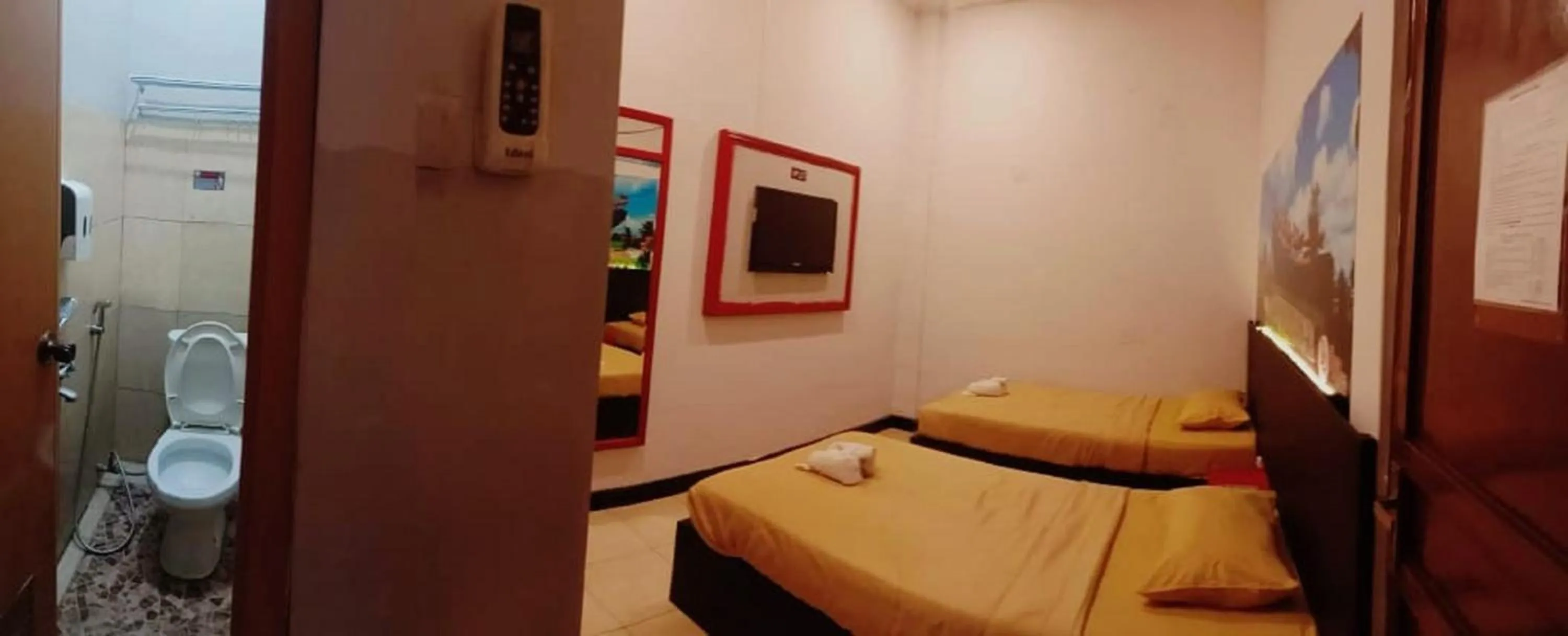 Bed in Dya Hotel Boyolali