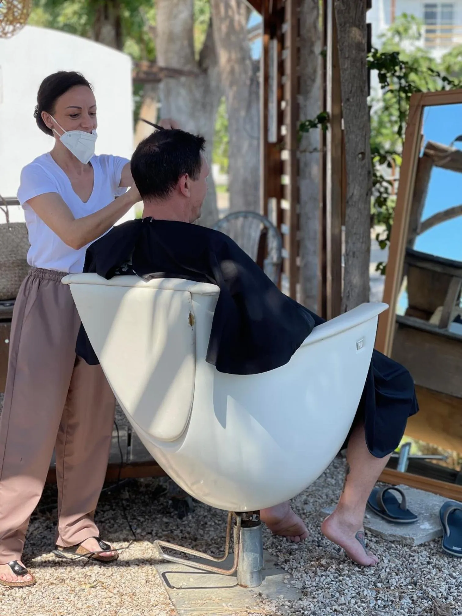 hair dryier in Eco Beach And Magic Garden Hotel