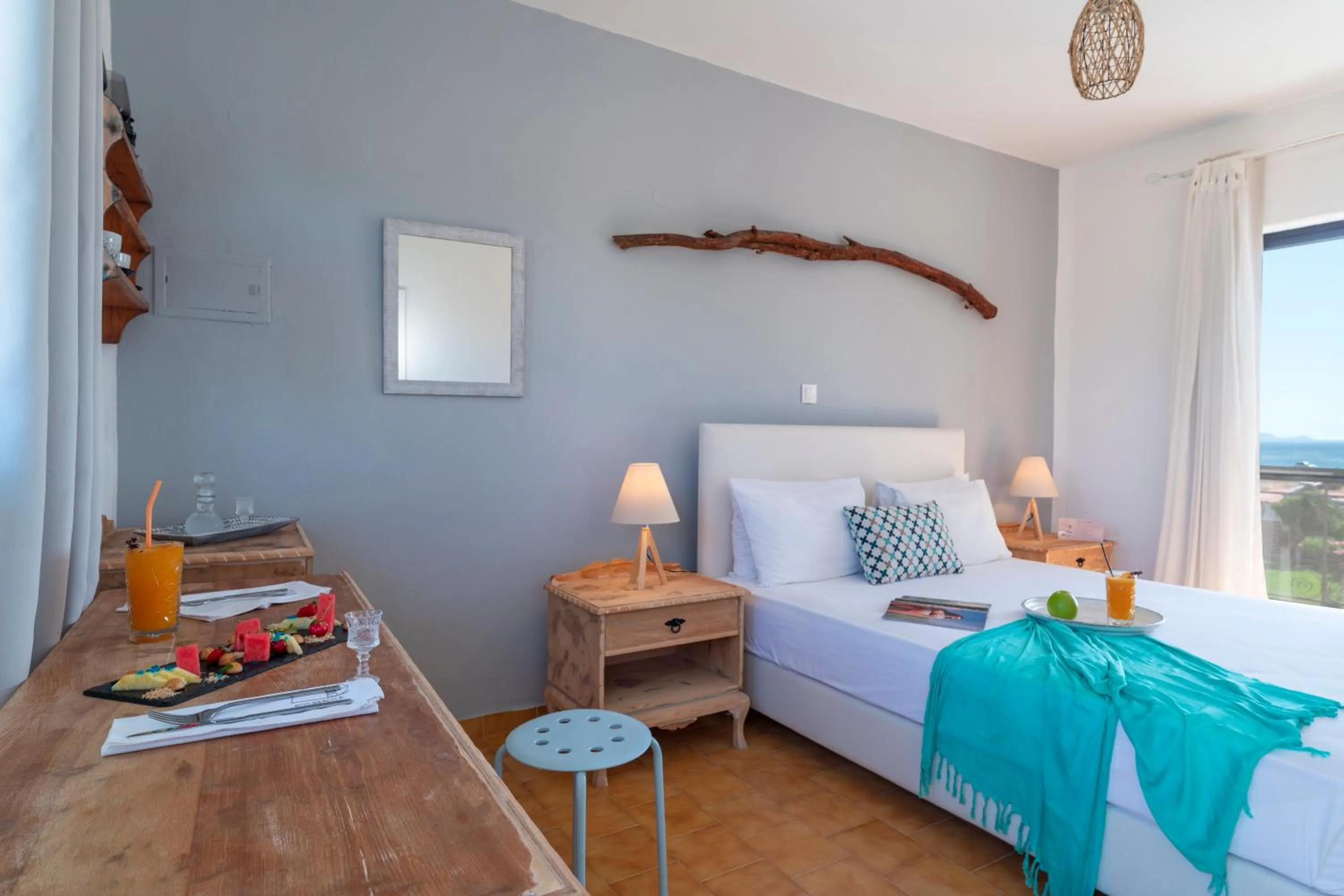 Bed in Eco Beach And Magic Garden Hotel