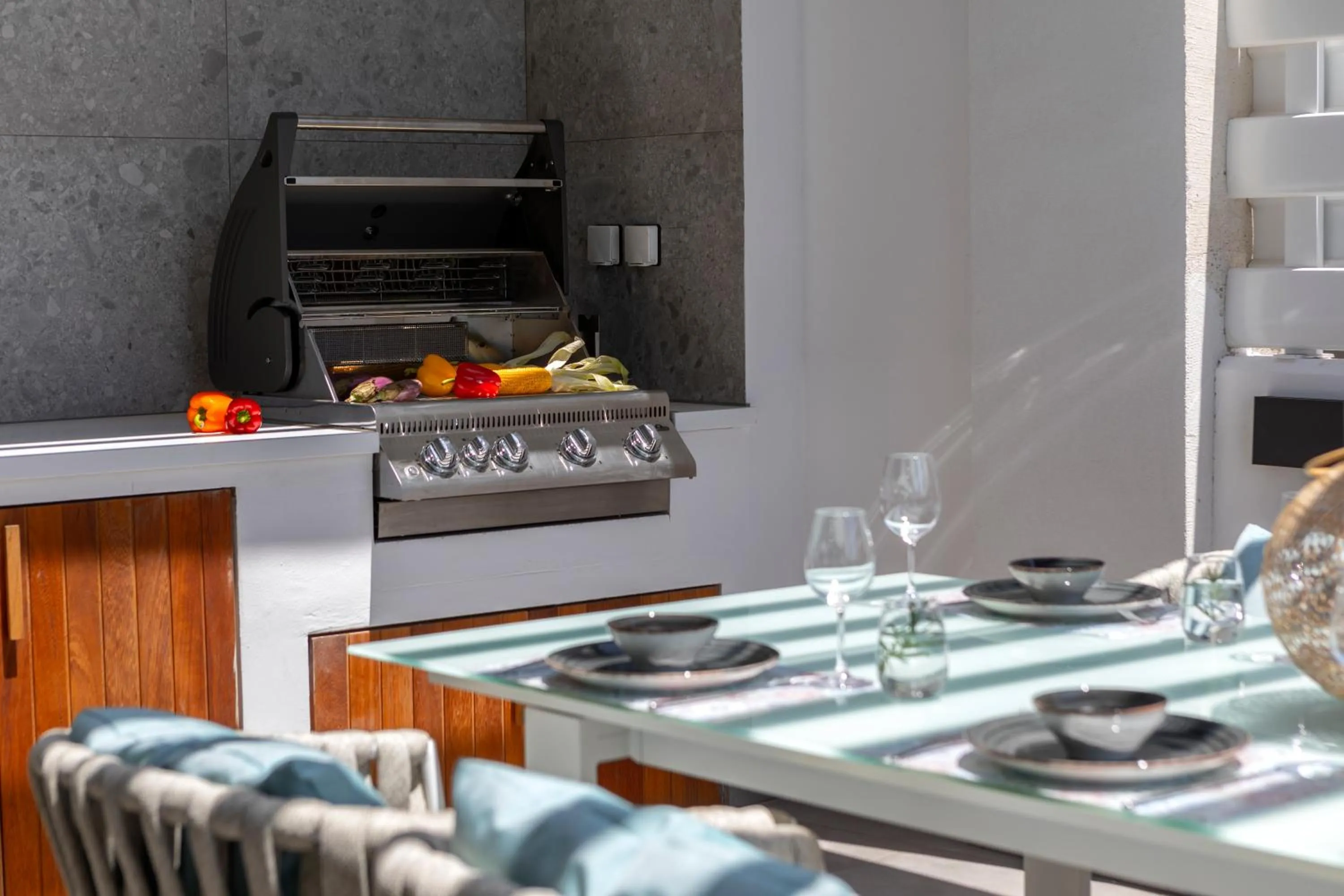Dining area in Chris Le Mare Gold Luxury Villa