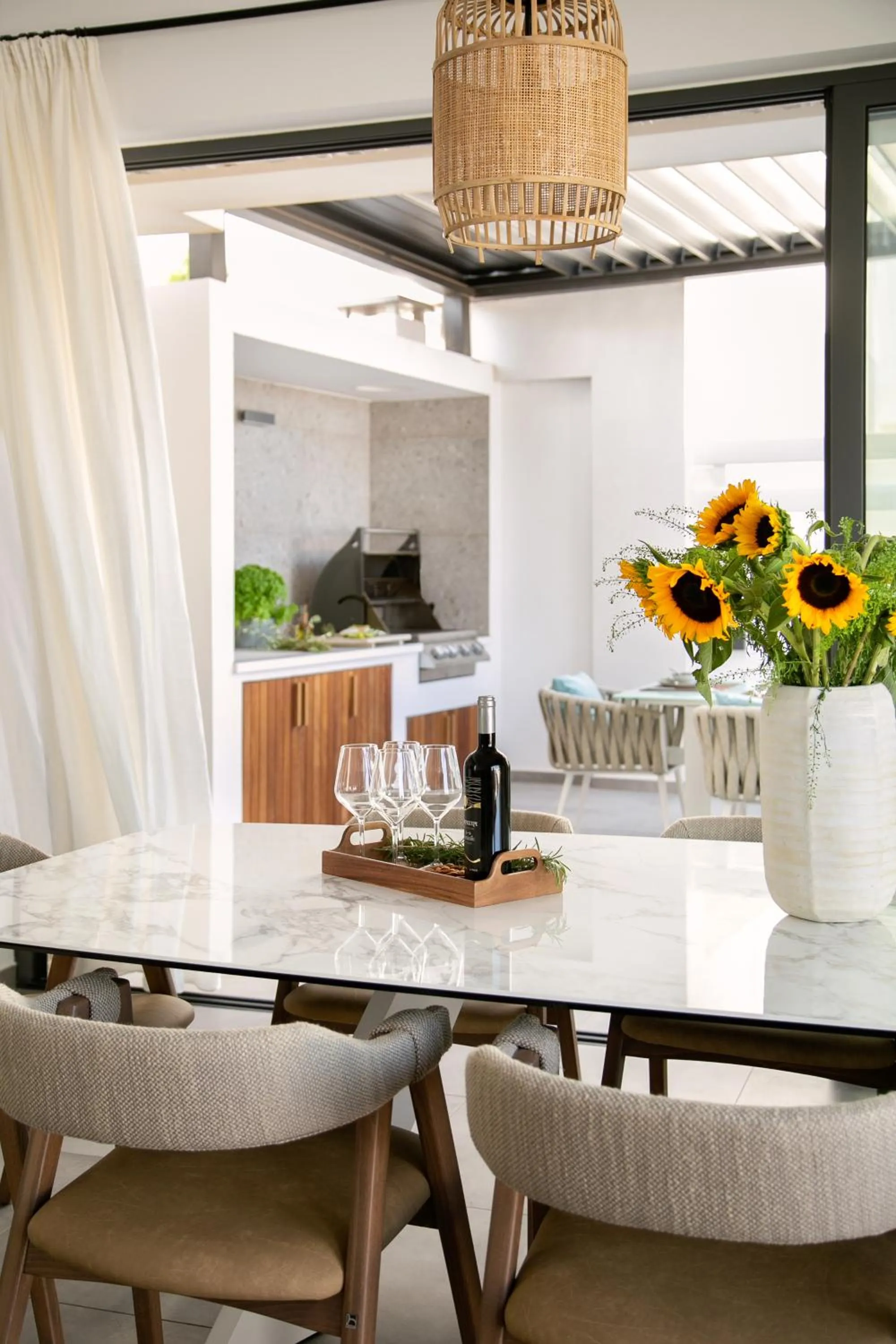 Dining area in Chris Le Mare Gold Luxury Villa
