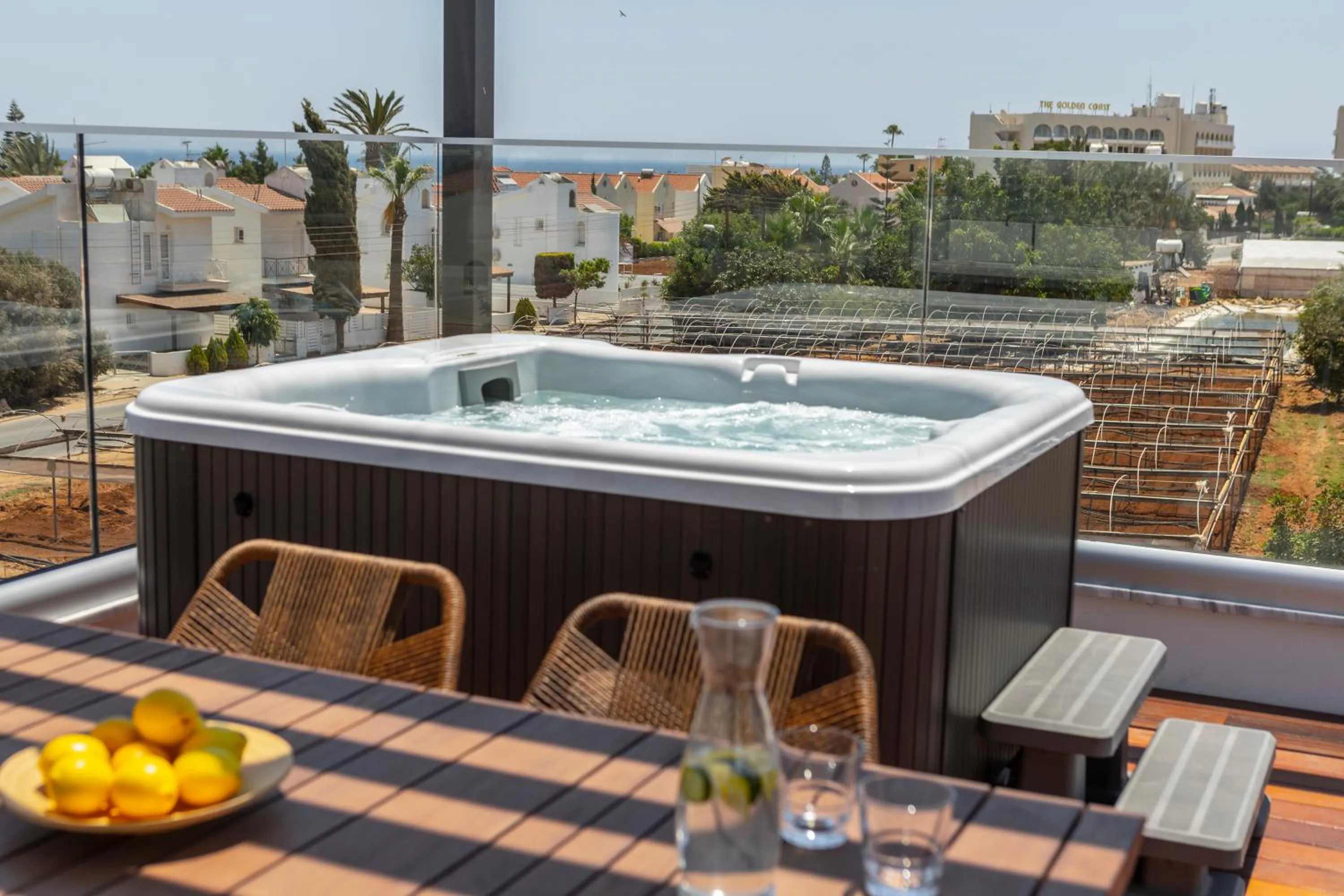 Hot Tub in Chris Le Mare Gold Luxury Villa