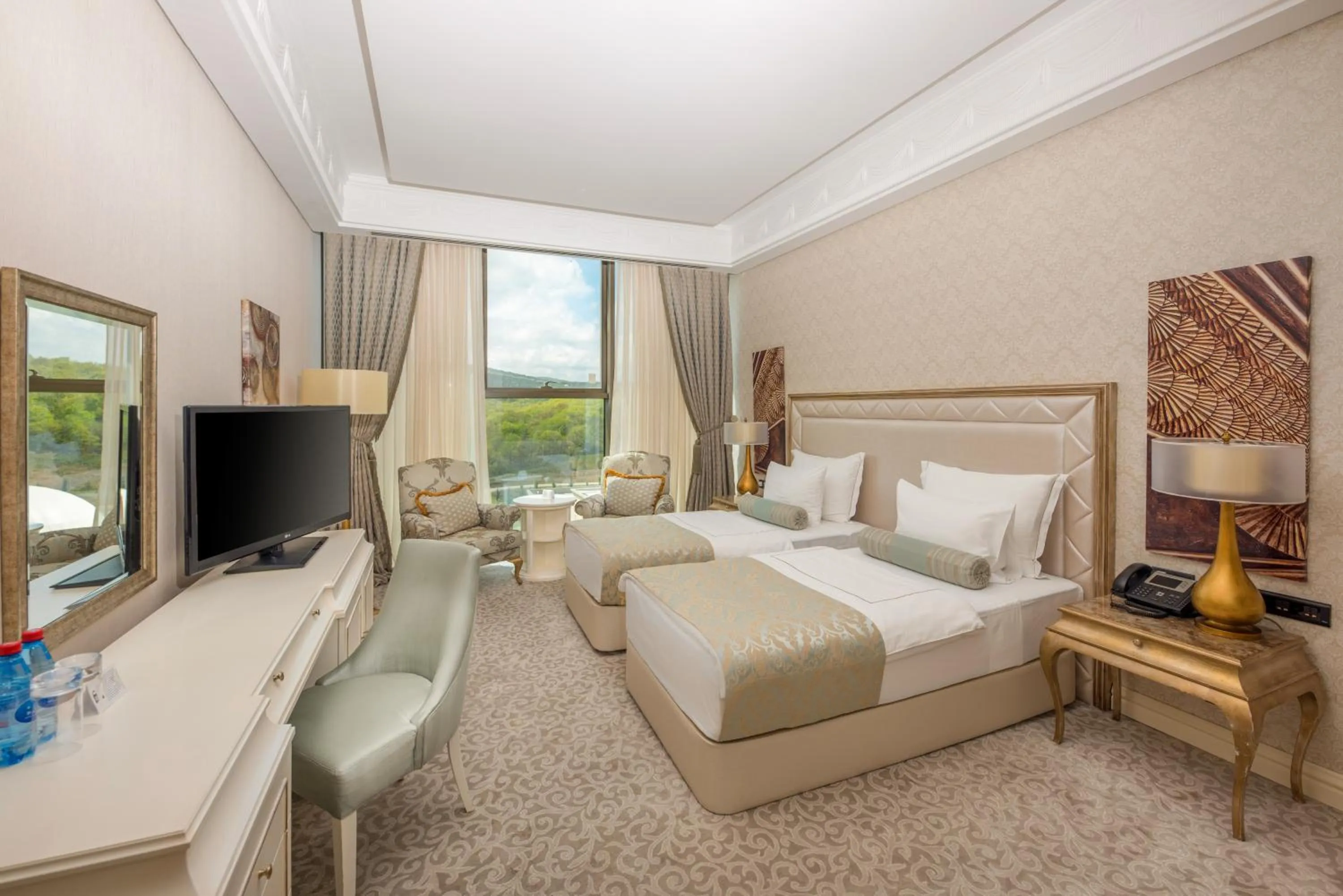 Photo of the whole room, Bed in Quba Palace Hotel & Golf Resort