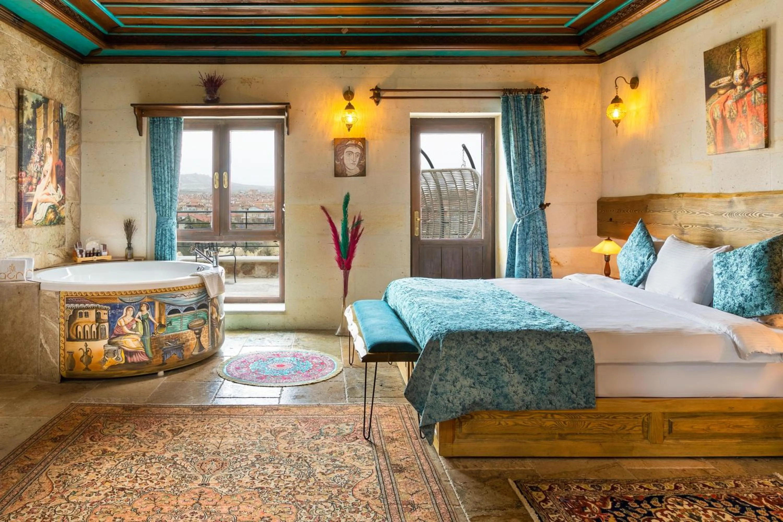 Photo of the whole room, Bed in Cappadocia Acer Cave Hotel