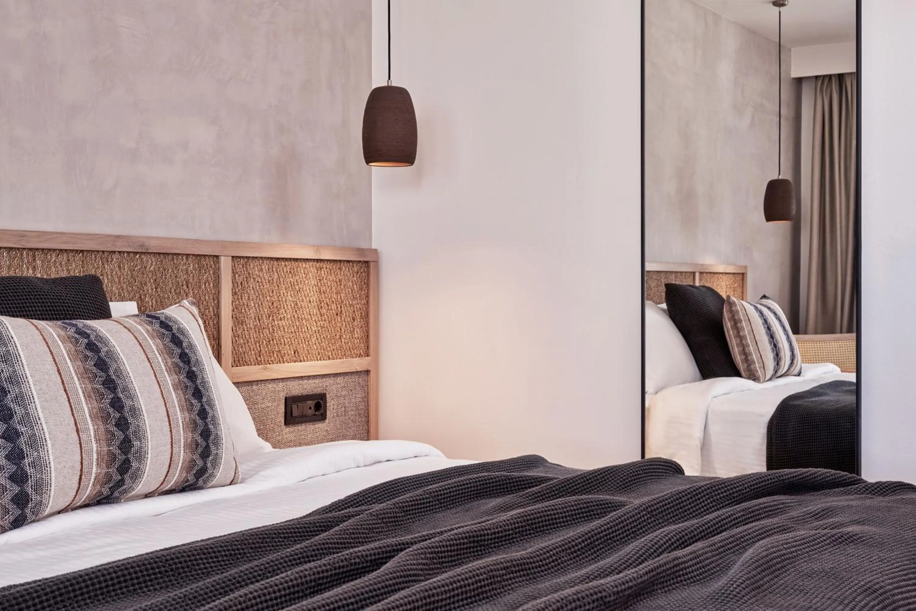 Bed in Atlantica Marmari Palace