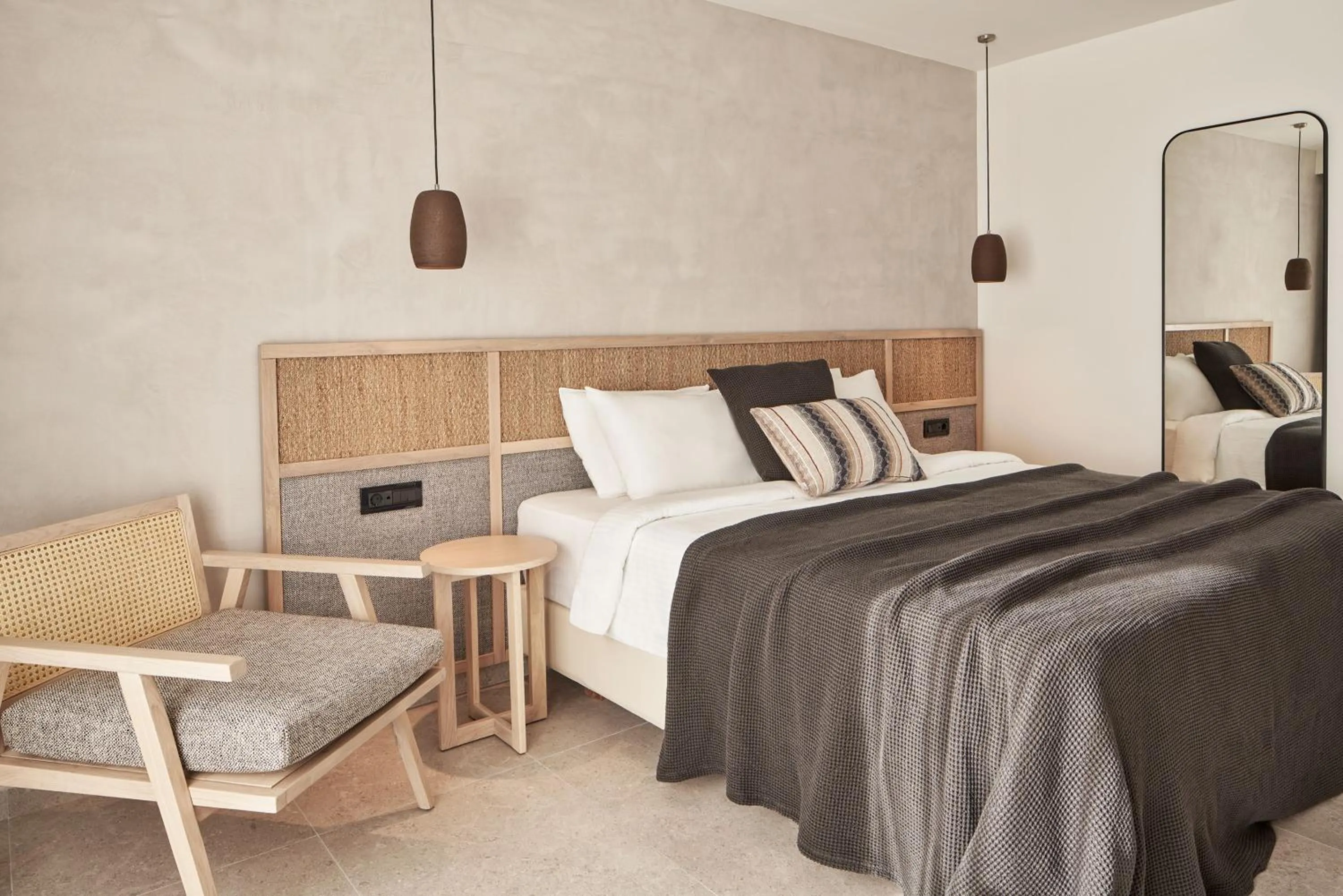 Bed in Atlantica Marmari Palace