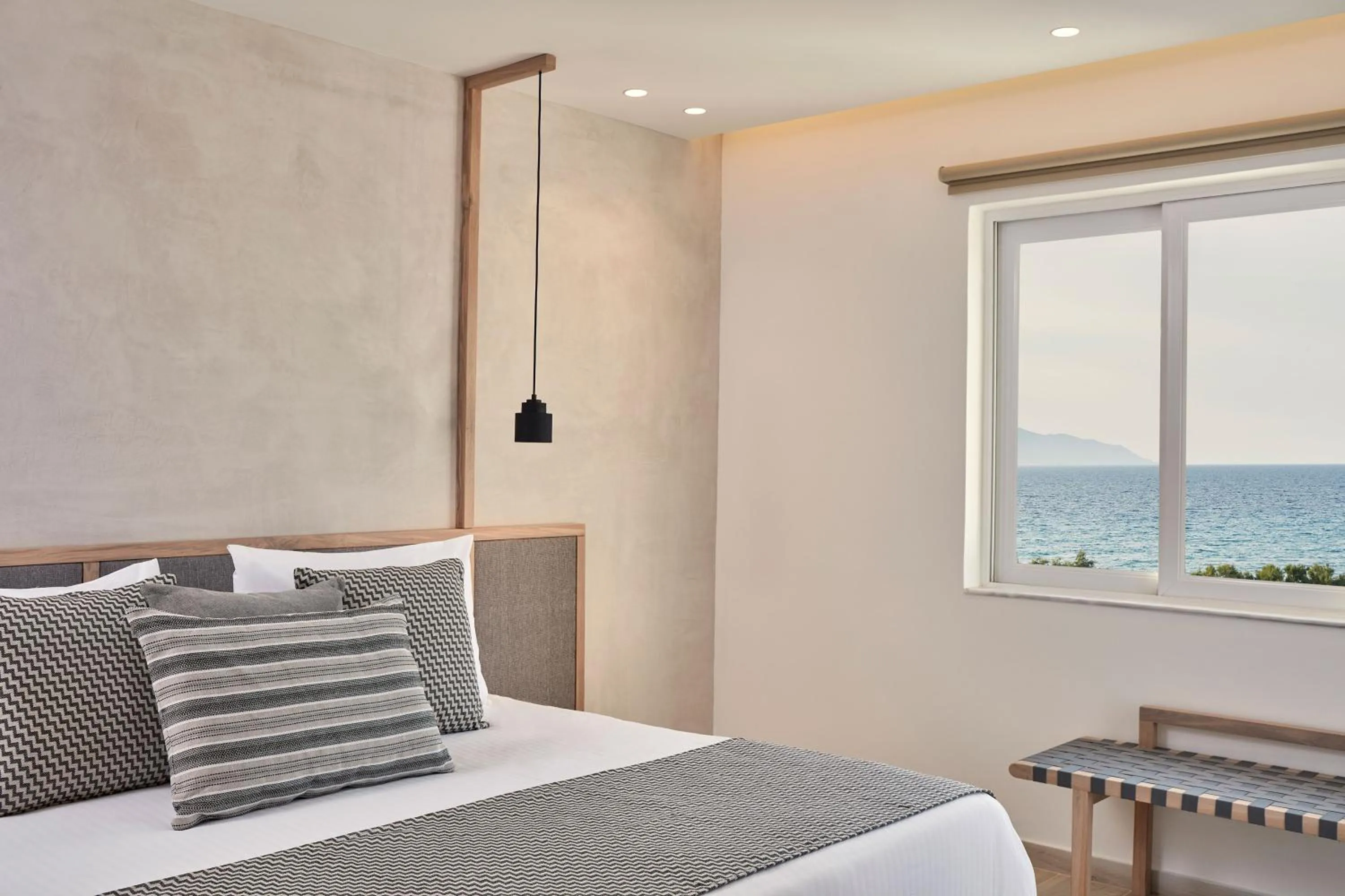 Bed in Atlantica Marmari Palace