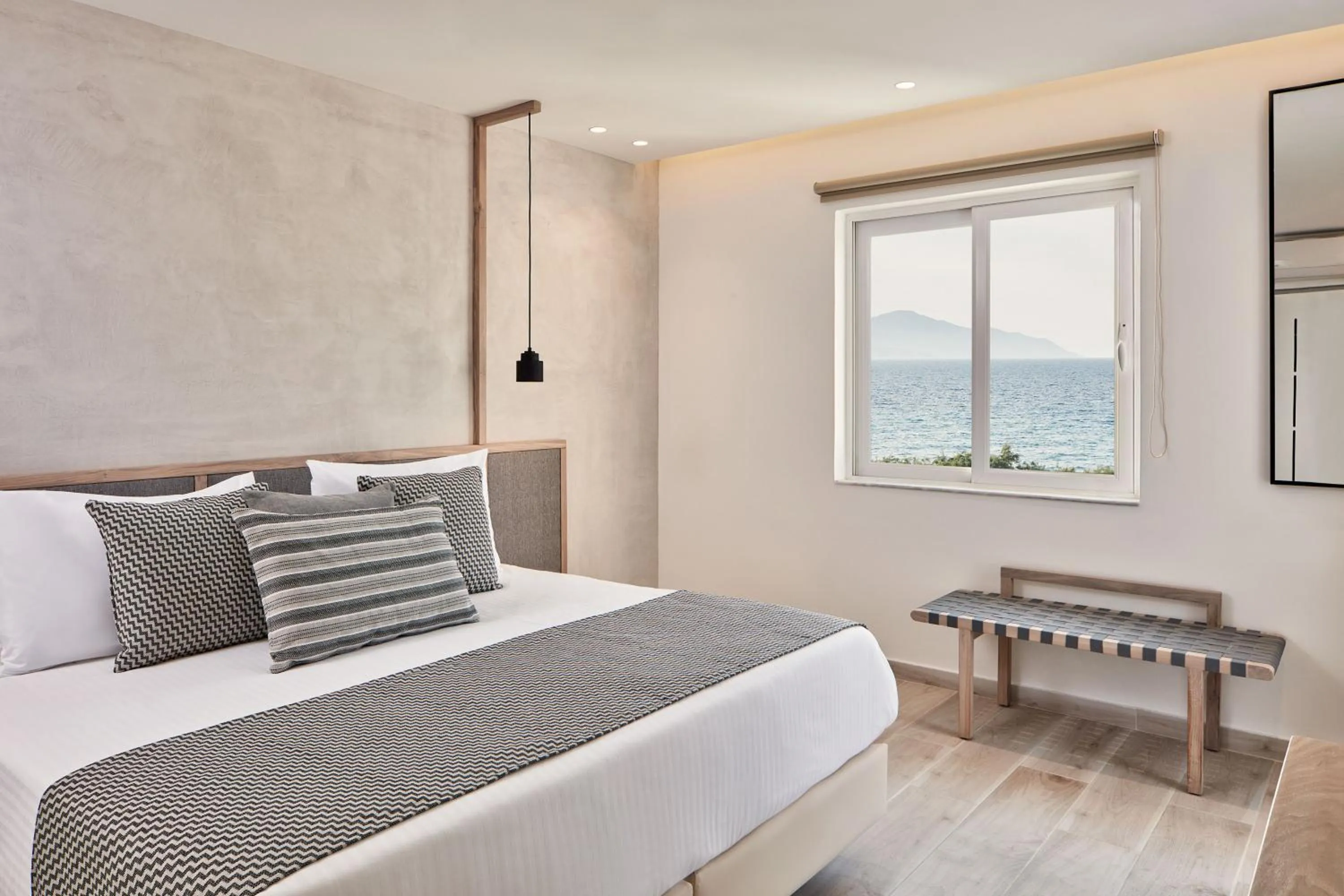 Bed in Atlantica Marmari Palace